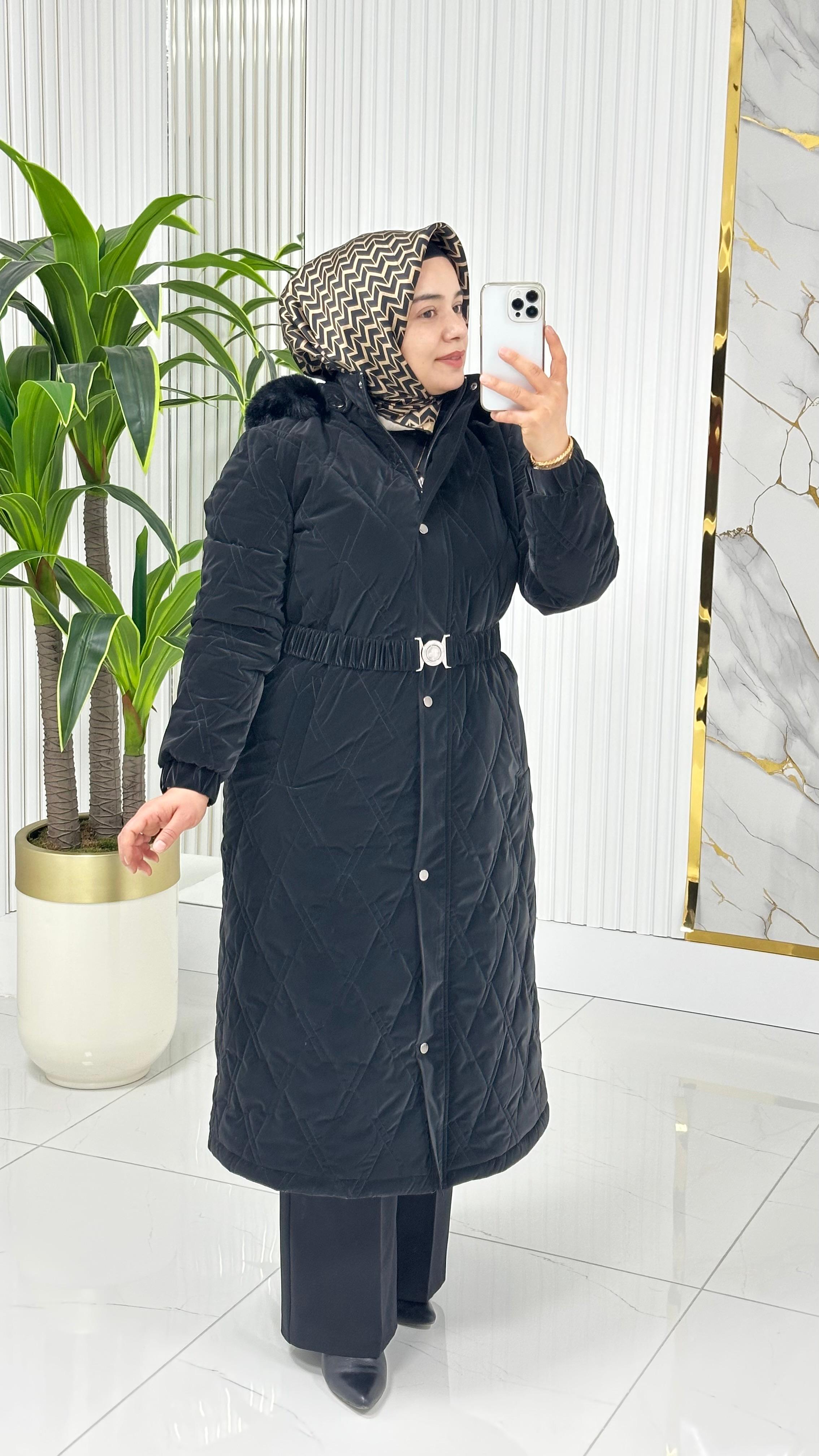 ÇINAR ÖZKAN KEMER DETAYLI KAPİTONE MONT 2289