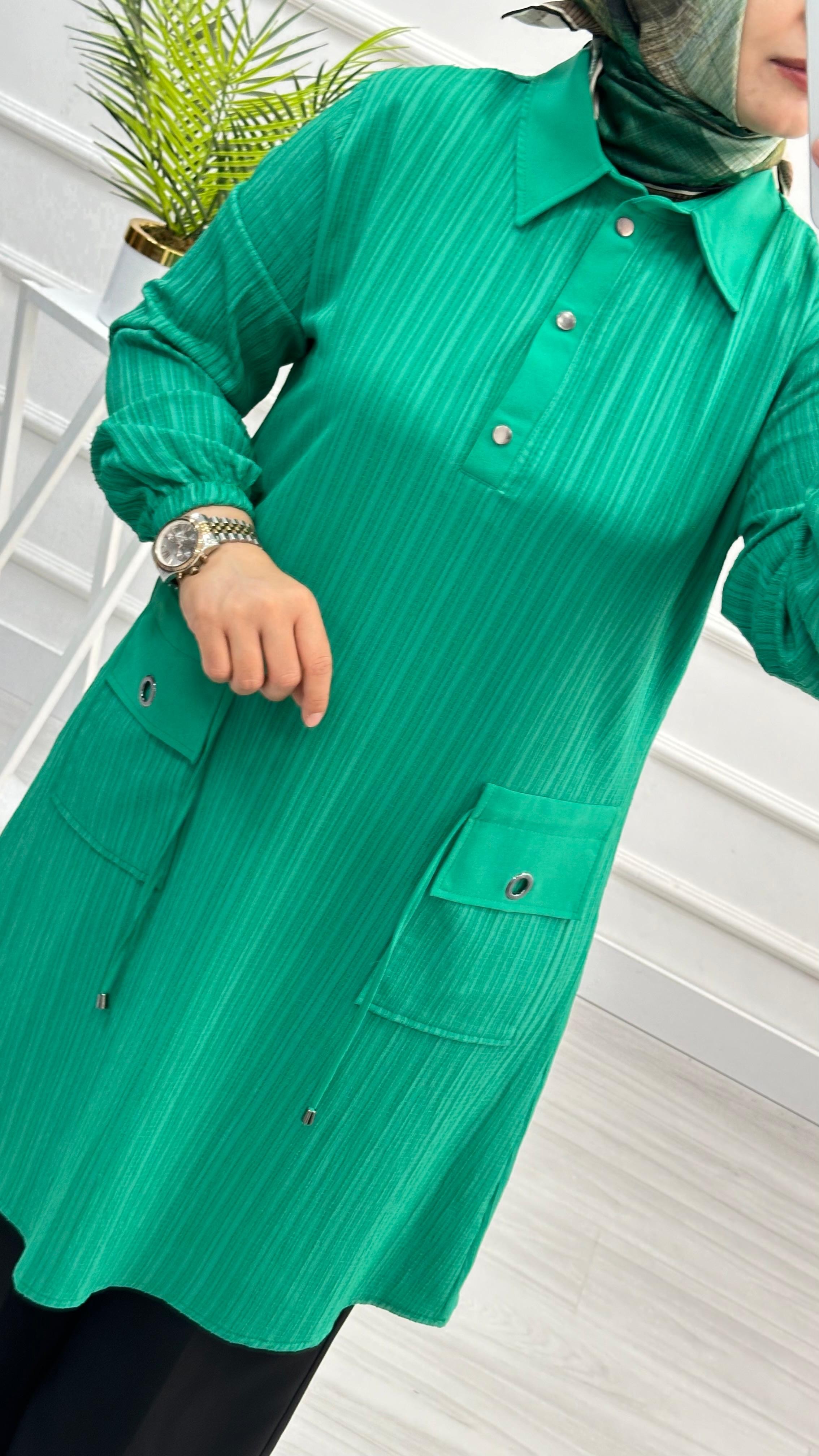 Çınar Özkan Galeta Cep Detaylı Spor Tunik 1364