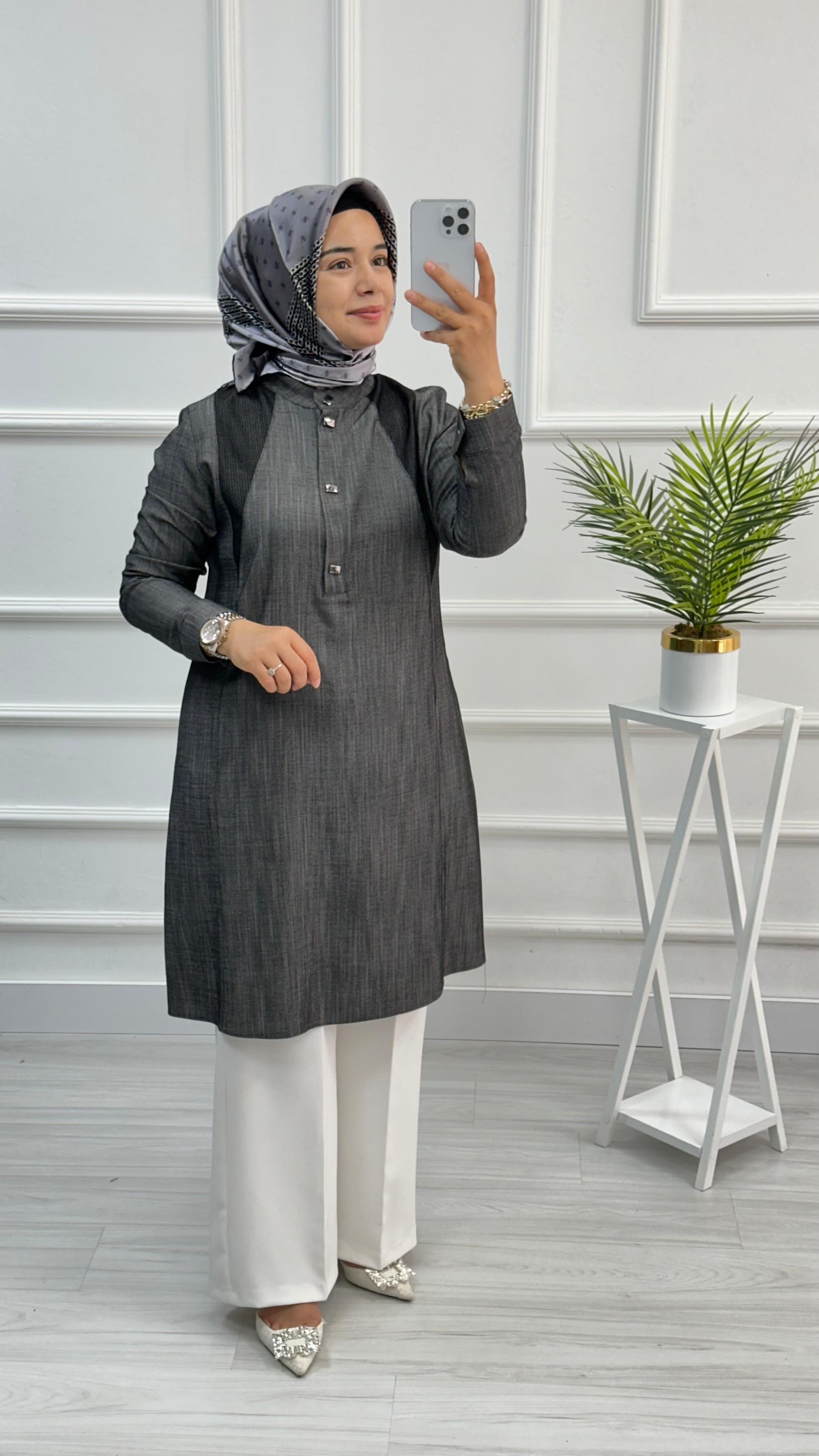 Wonna Tencel File Detaylı Tunik 2823