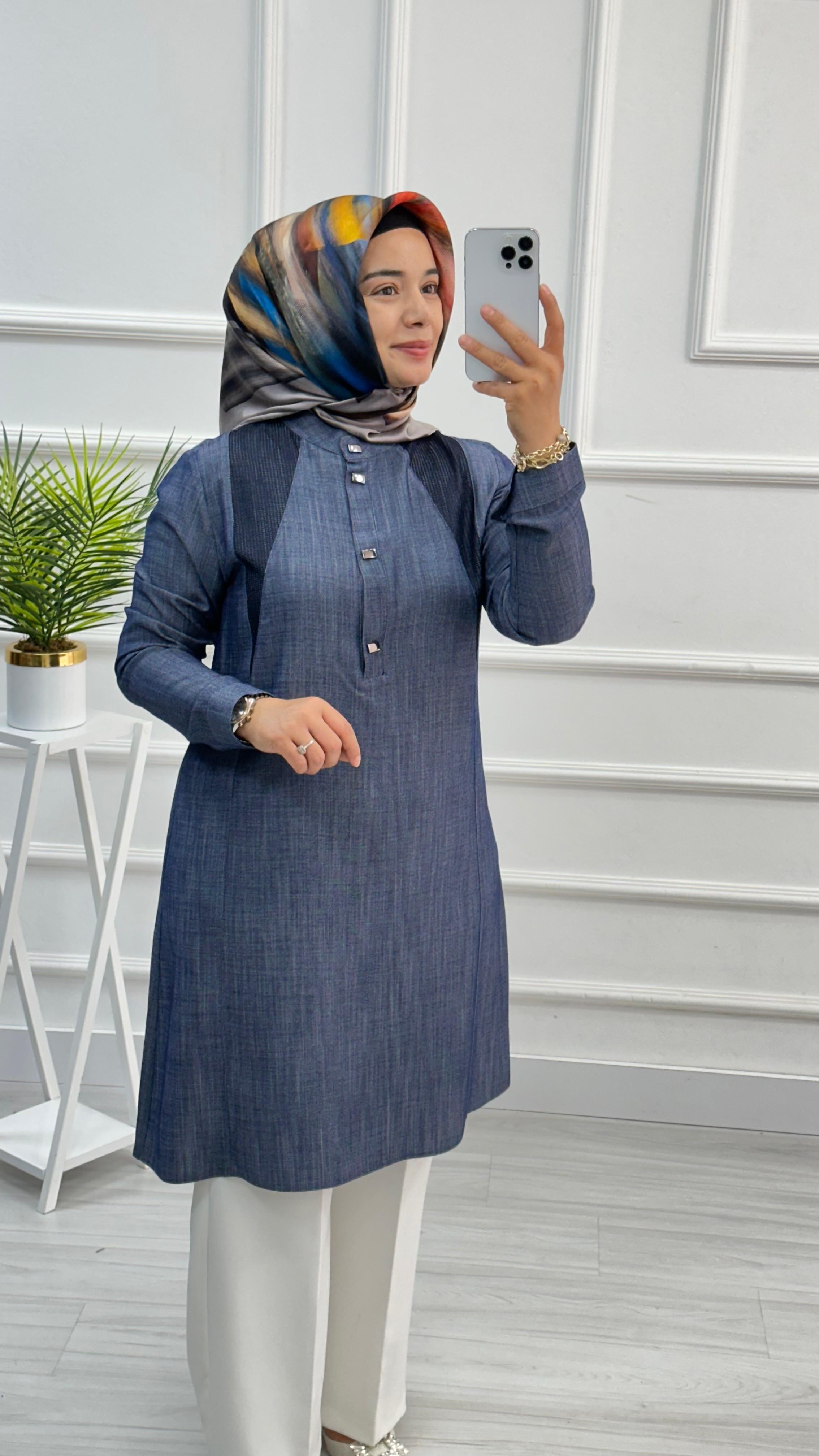 Wonna Tencel File Detaylı Tunik 2823