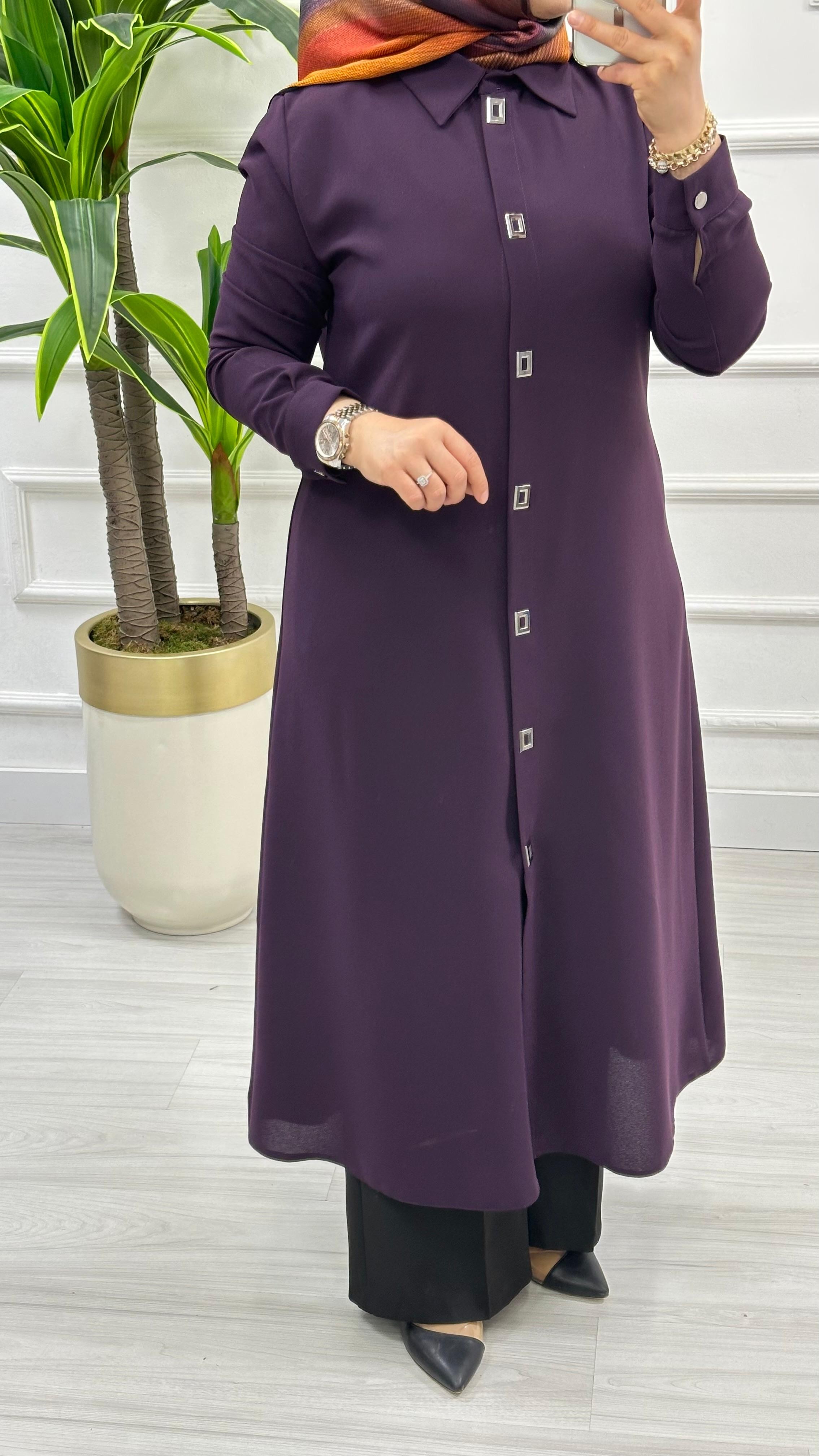 Çınar Özkan Çıt Çıtlı Uzun Tunik 2132