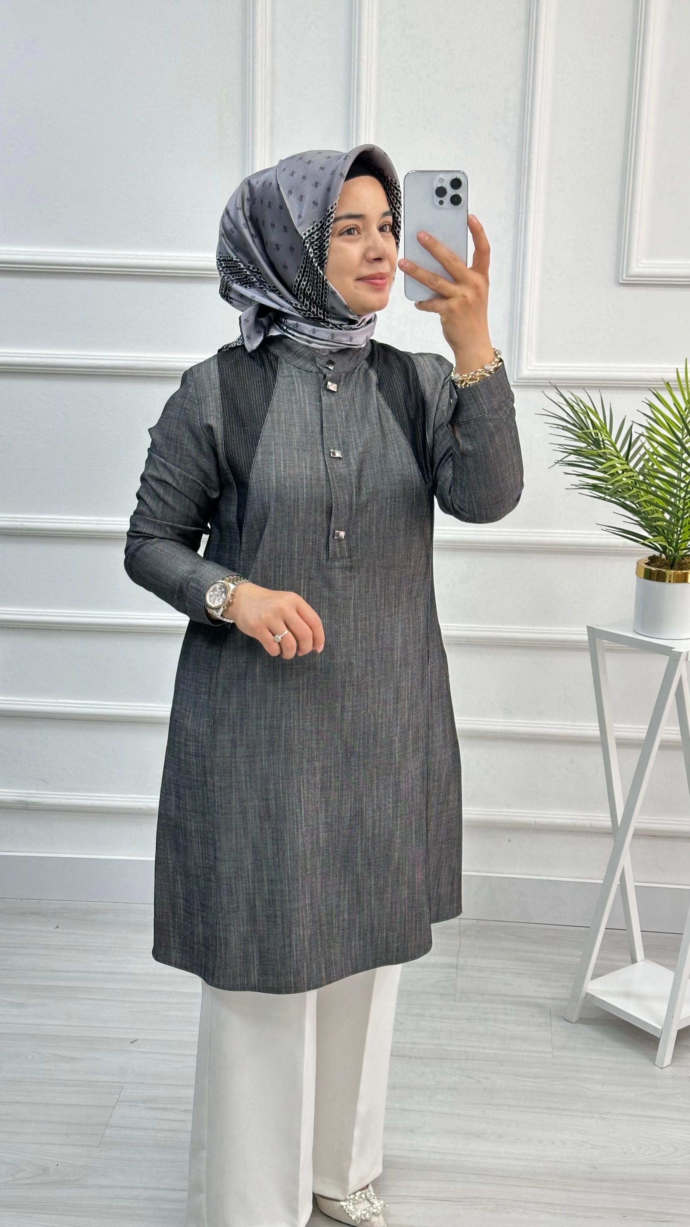 Wonna Tencel File Detaylı Tunik 2823