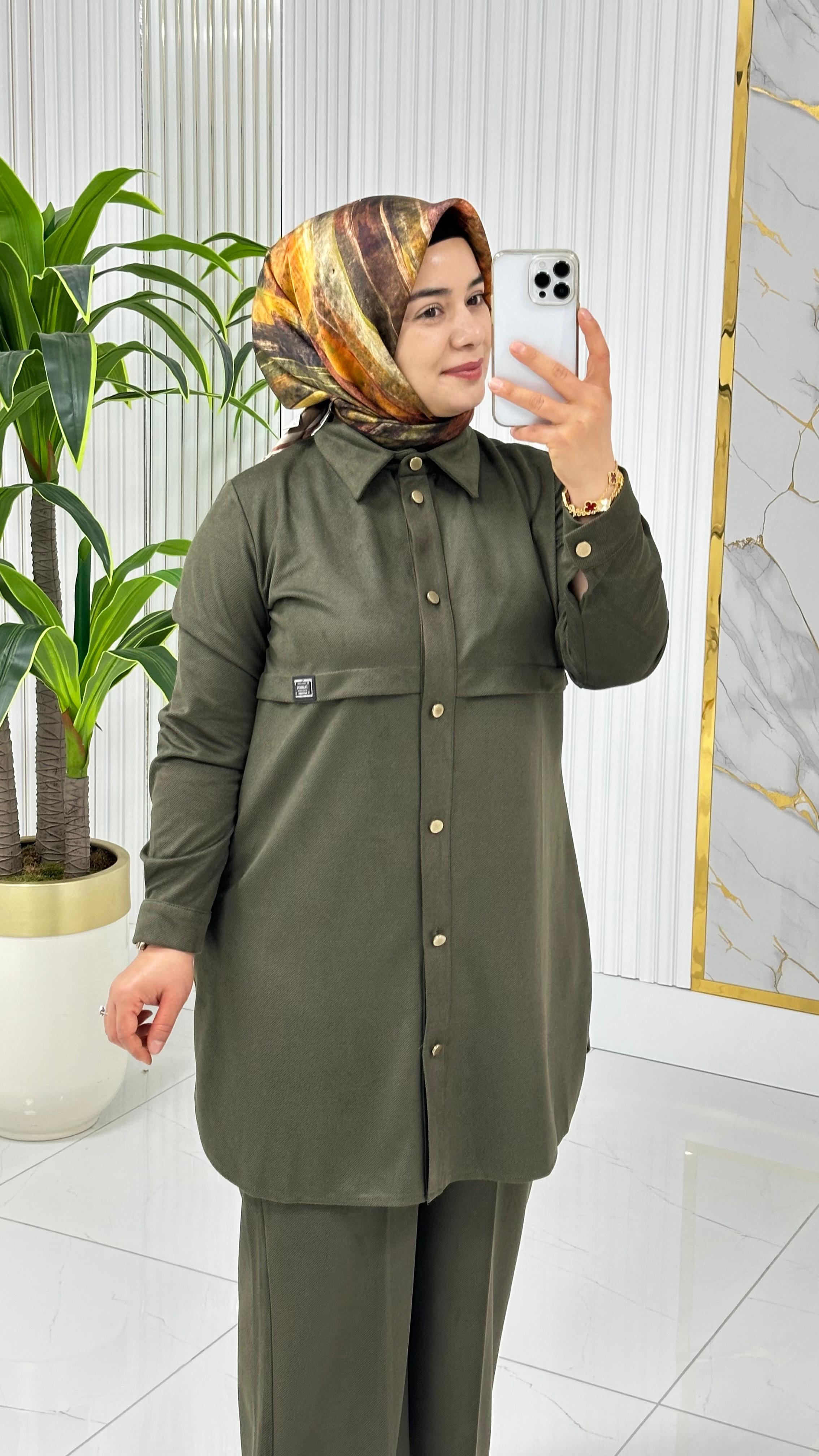 Çınar Özkan Mevsimlik Pantolonlu Takım 2229 - Haki