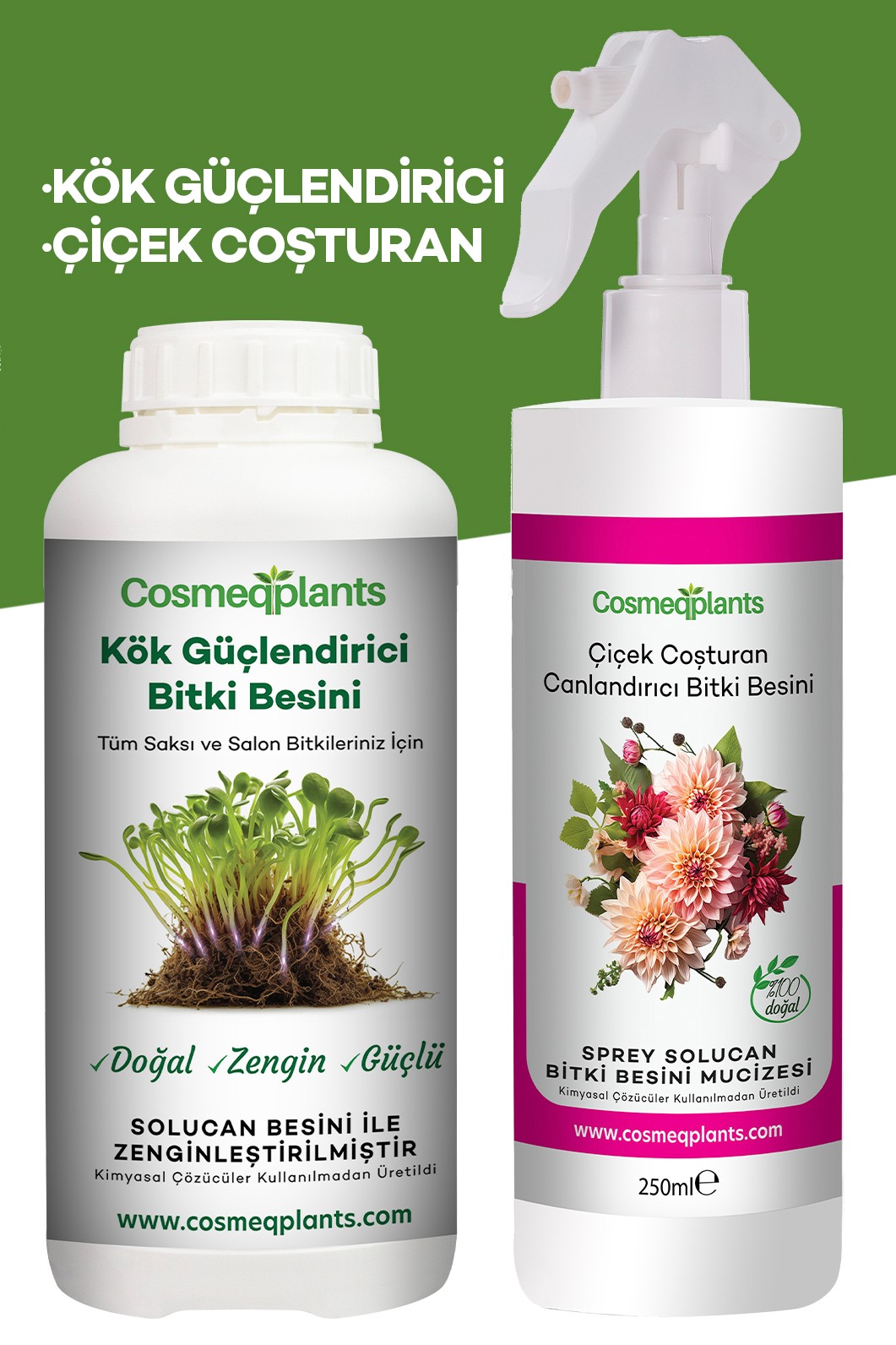 2'li Set Kök Güçlendirici 250ml ve Çiçek Coşturan 250ml