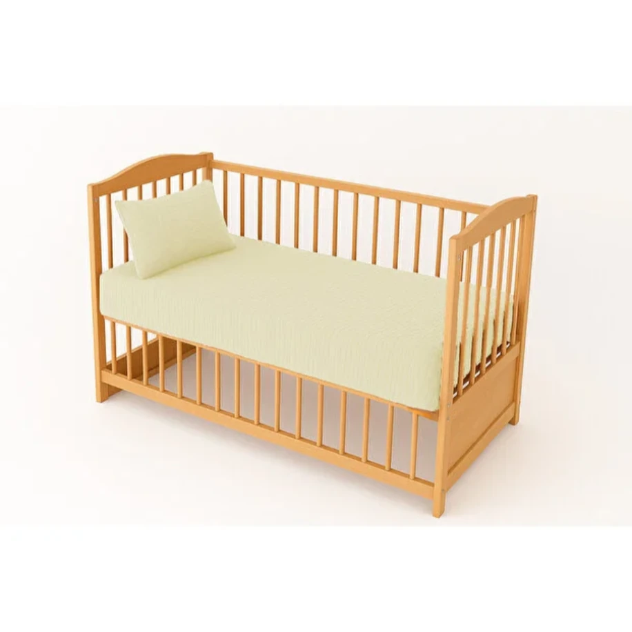 NGN COLLECTİON Antialerjik Lastikli 4 Katlı Müslin Bebek Çarşaf&Yastık Kılıfı(Ekru)