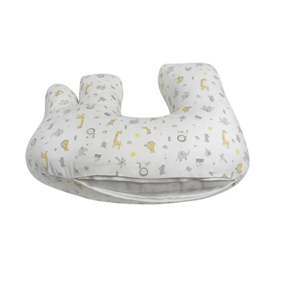 NGN COLLECTİON Desenli Fil Emzirme ve Hamile Yastığı–Çıkarılabilir Fermuarlı Kılıf