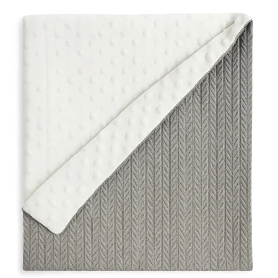 NGN COLLECTION Çantalı Baby Nest + Nohut Bebek Battaniyesi (Safari Desenli / Koyu Gri)