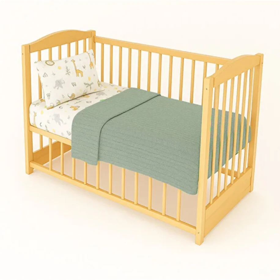 NGN COLLECTİON 3'lü Bebek PikeTakımı Safari Desenli %100 Pamuk