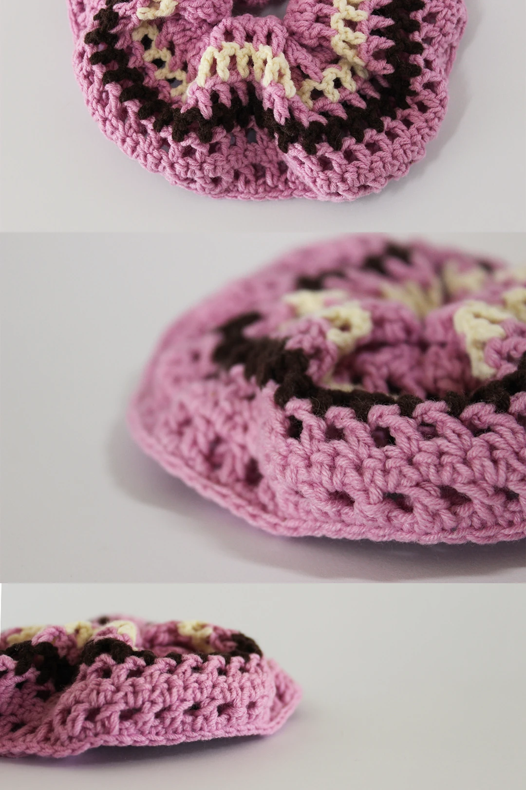 Donut Kroşe Toka - Dusty Pink