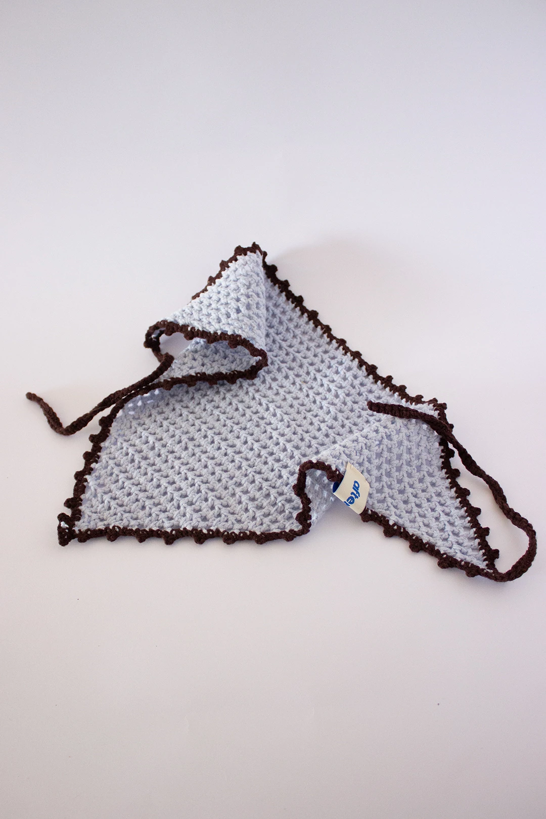 Waffle Kroşe Bandana - Ice Blue