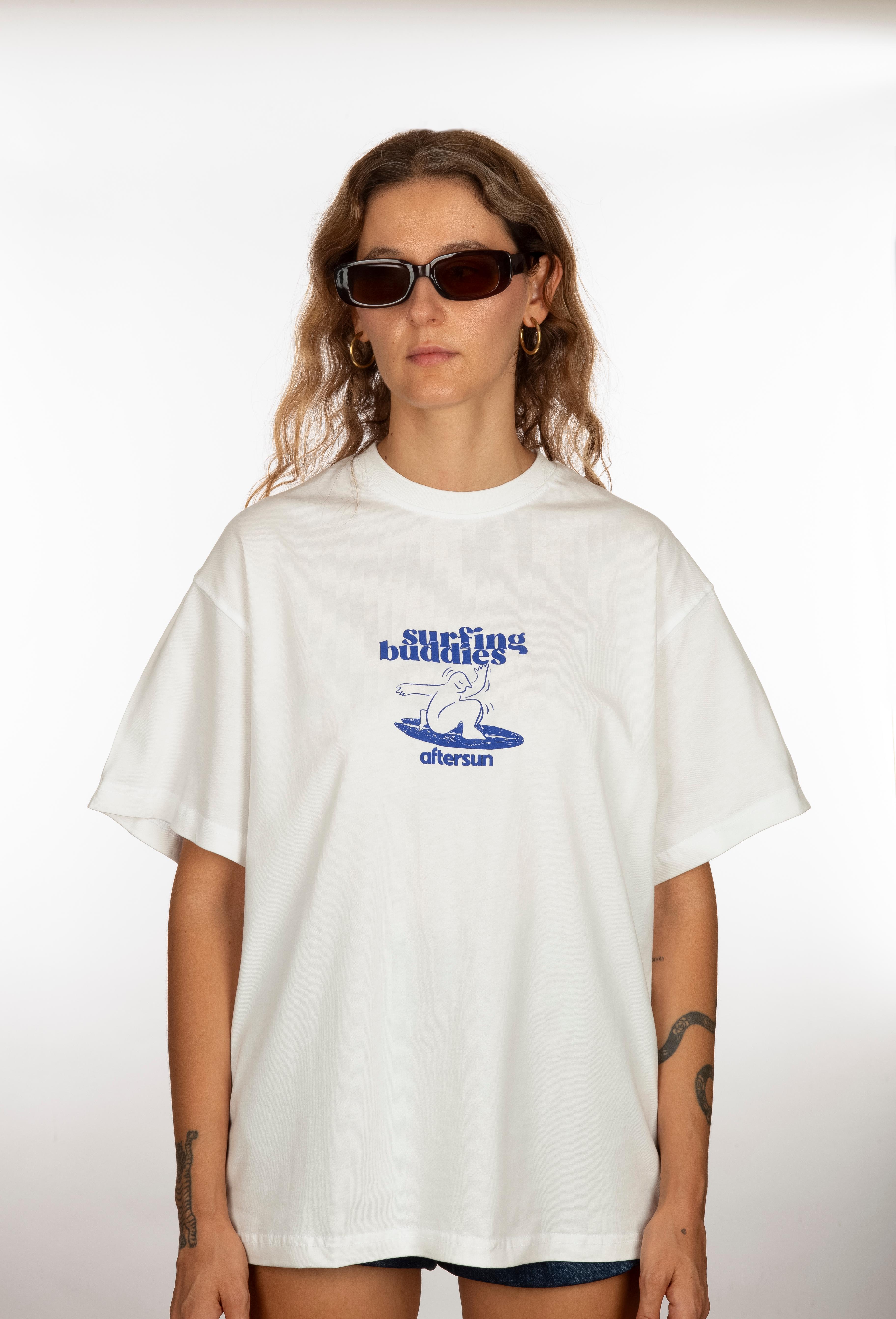 Surfing Buddies Relax Fit Unisex T-shirt