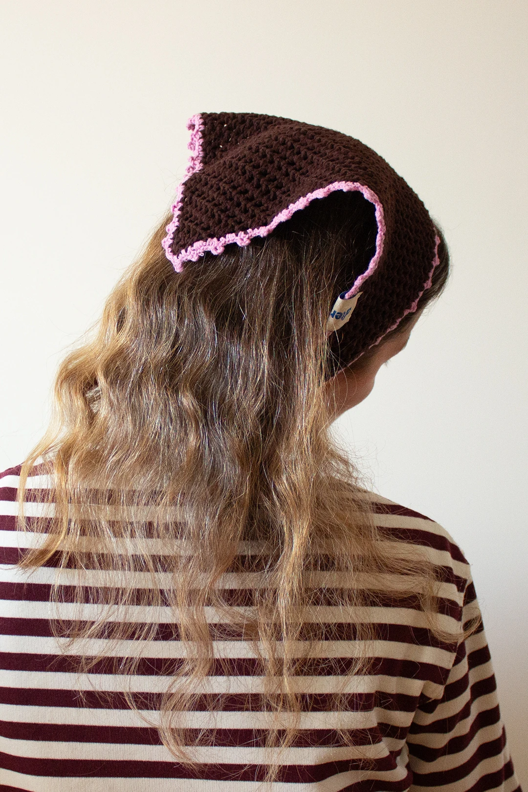 Waffle Kroşe Bandana - Dark Brown