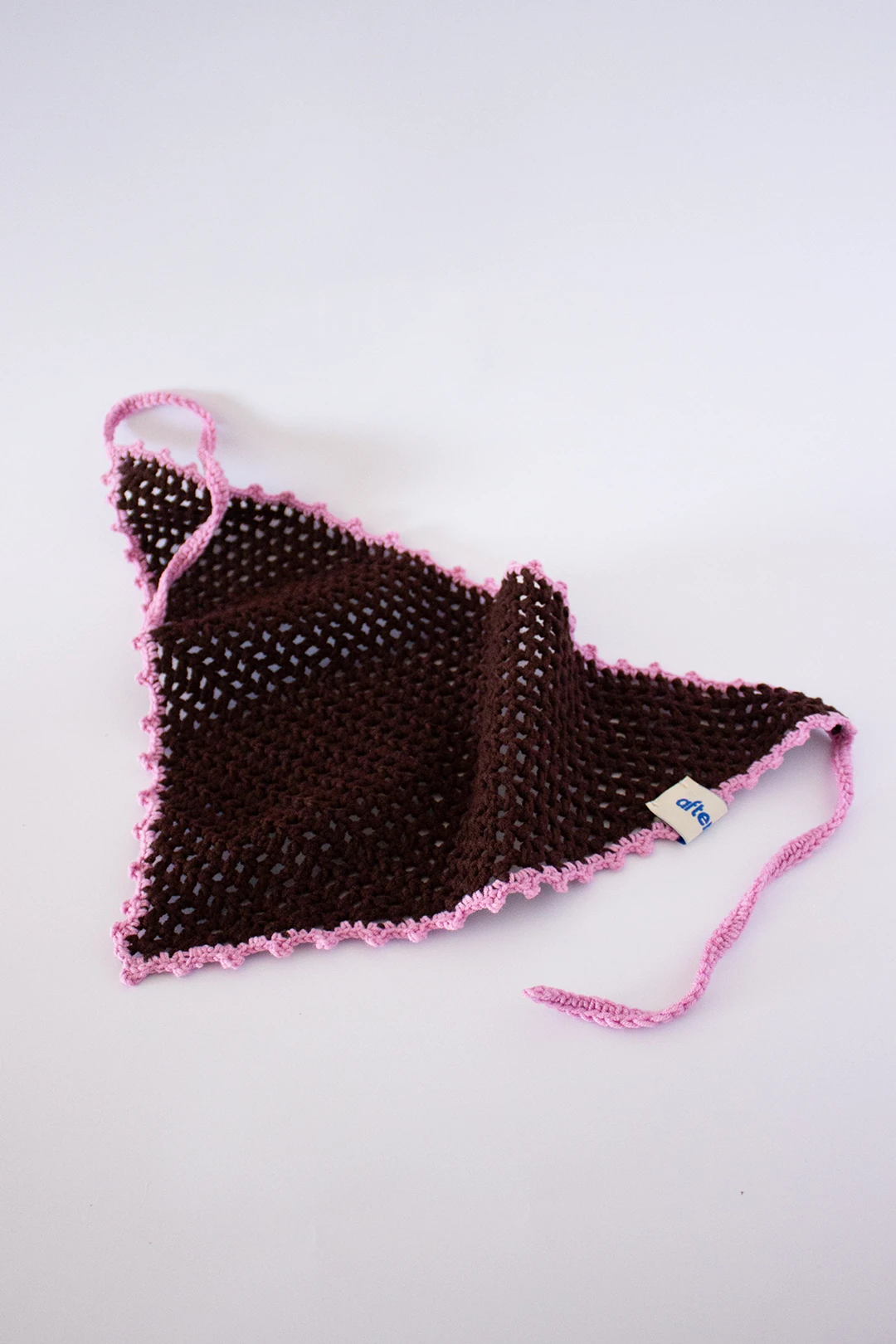 Waffle Kroşe Bandana - Dark Brown