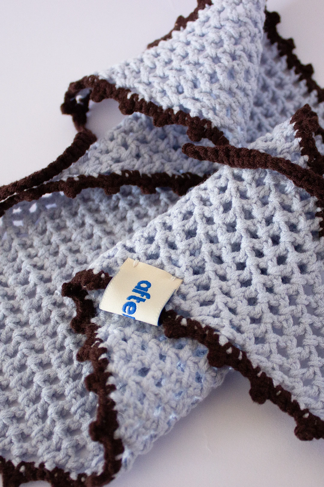 Waffle Kroşe Bandana - Ice Blue