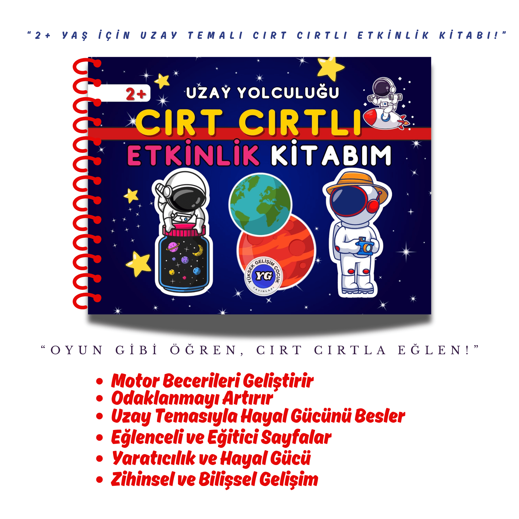 Uzay Yolculuğu Cırt Cırtlı Etkinlik Kitabı