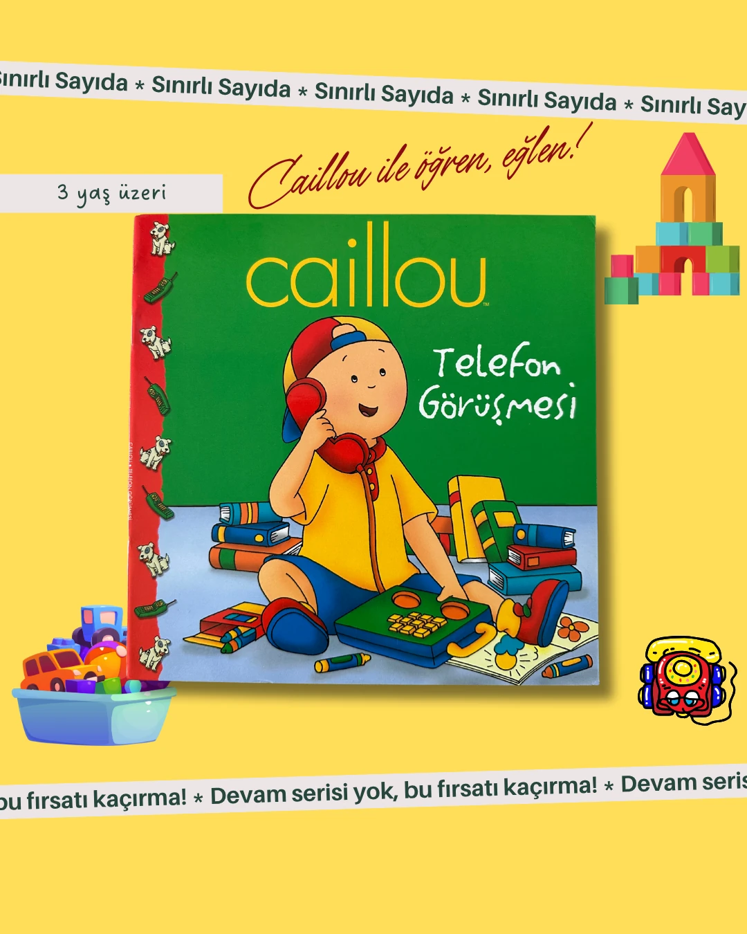 Caillou’nun En Tatlı 3 Macerası Tek Set’te!