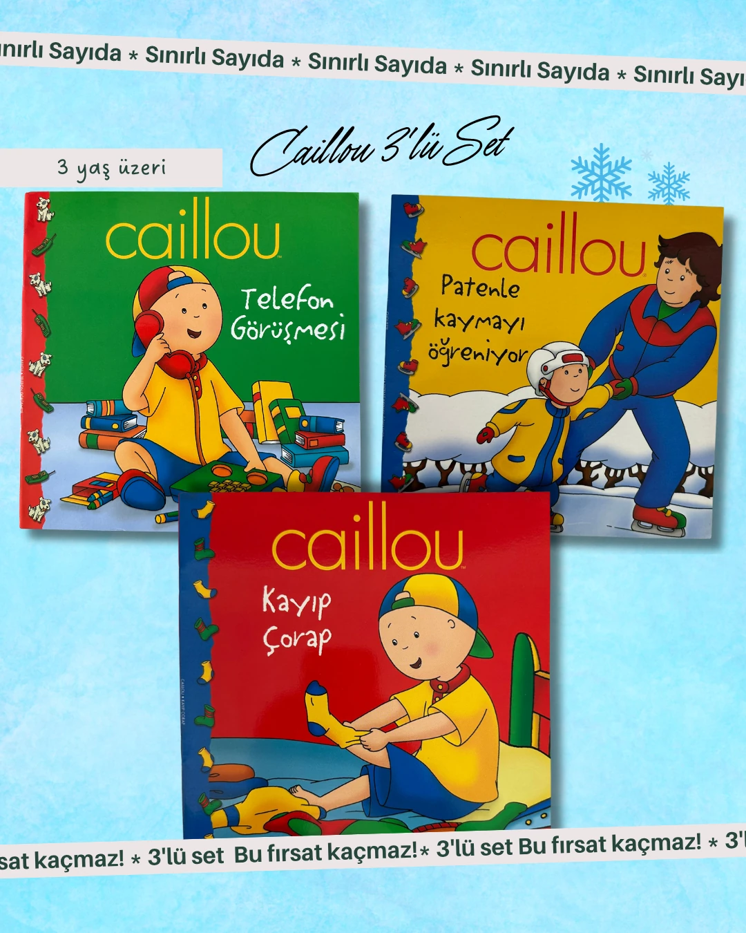 Caillou’nun En Tatlı 3 Macerası Tek Set’te!