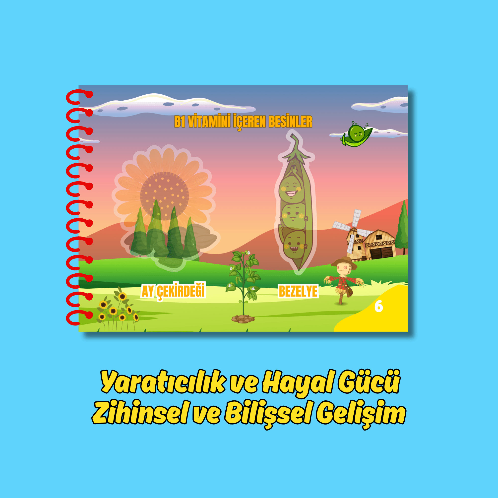 Sağlıklı Vitaminler Cırt Cırtlı Etkinlik Kitabım
