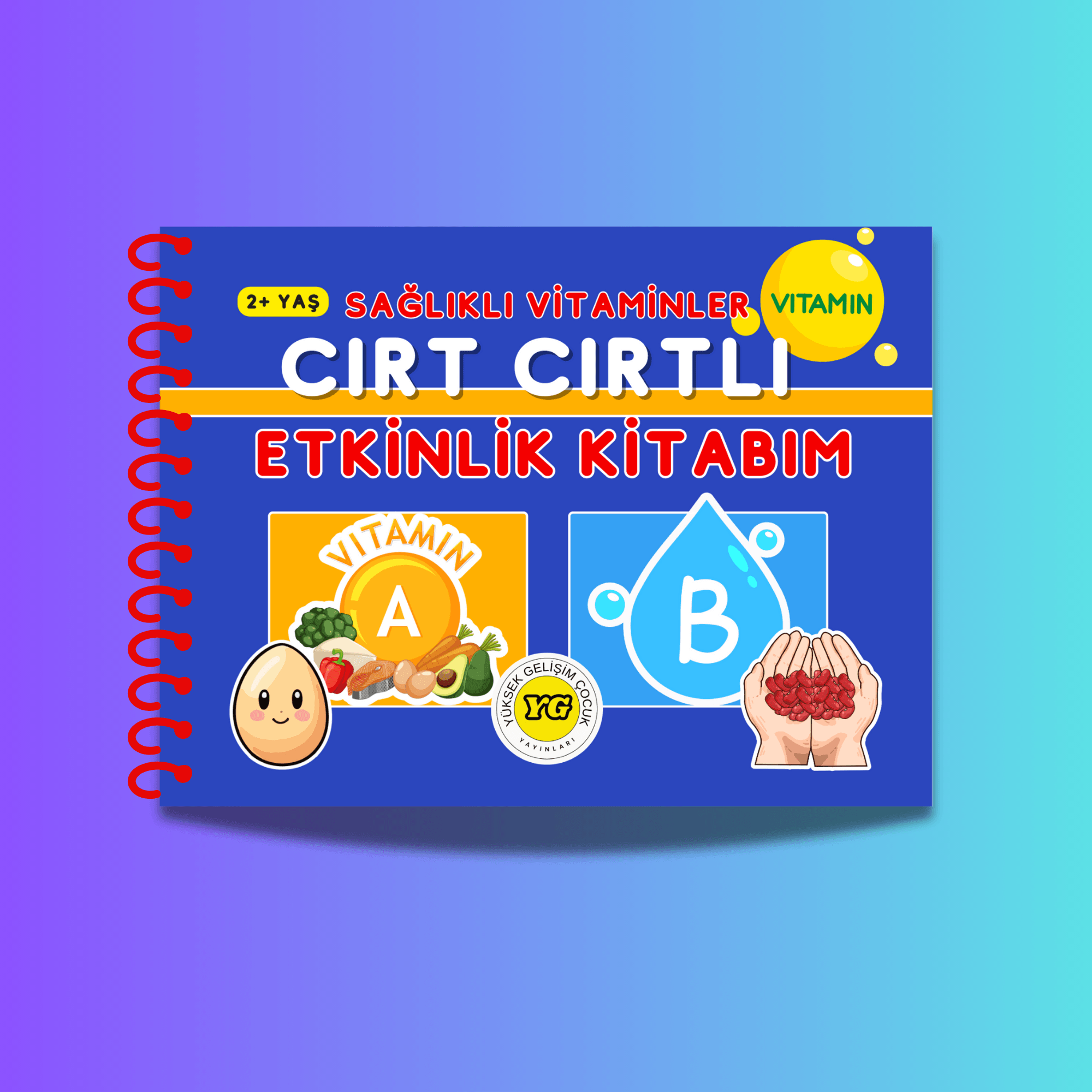 Sağlıklı Vitaminler Cırt Cırtlı Etkinlik Kitabım