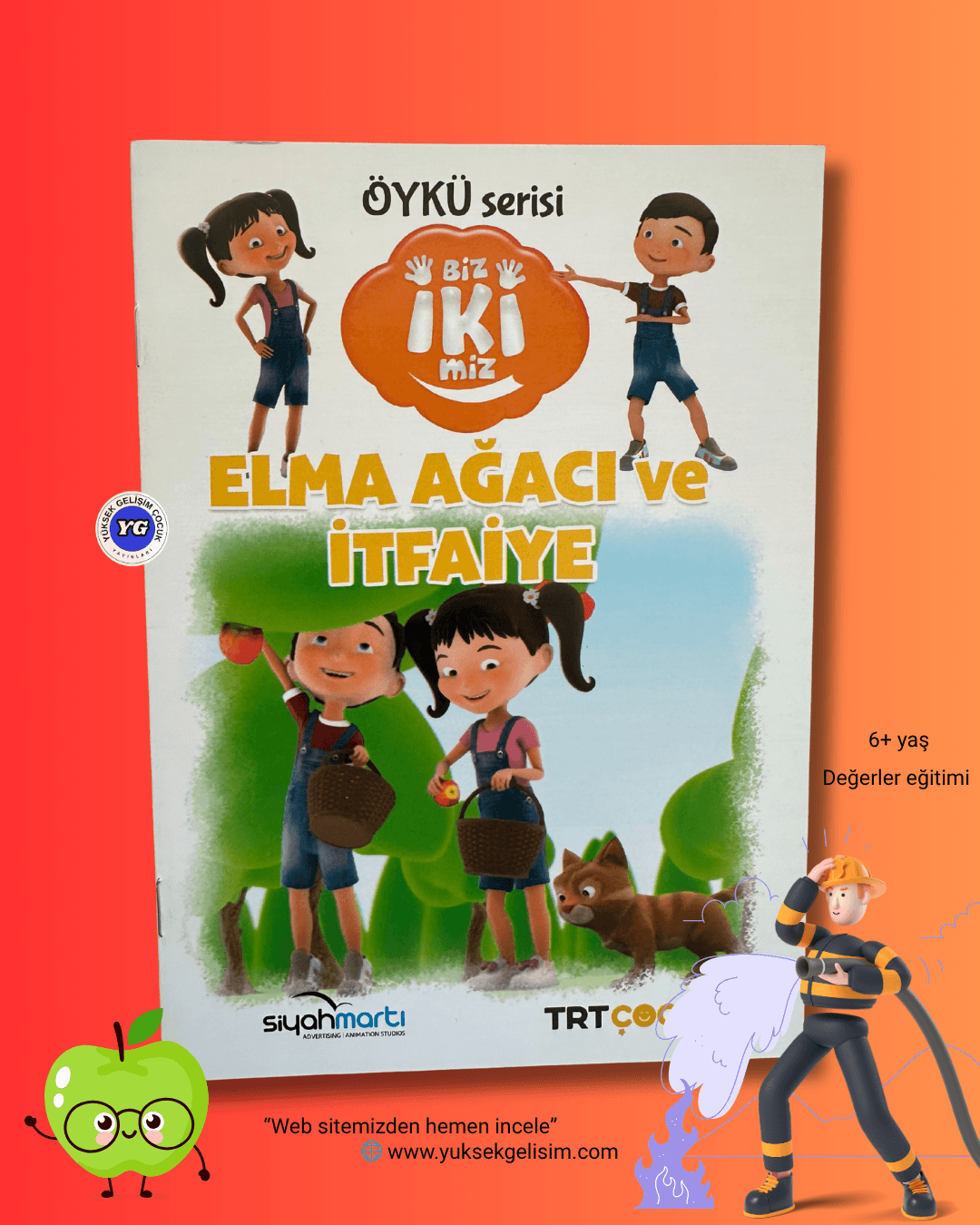 ARDA İLE CEREN (BİZ İKİMİZ) ELMA AĞACI VE İTFAİYE HİKAYE KİTABI