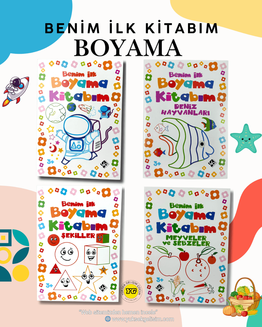 BENİM İLK BOYAMA KİTABIM 4'LÜ SET