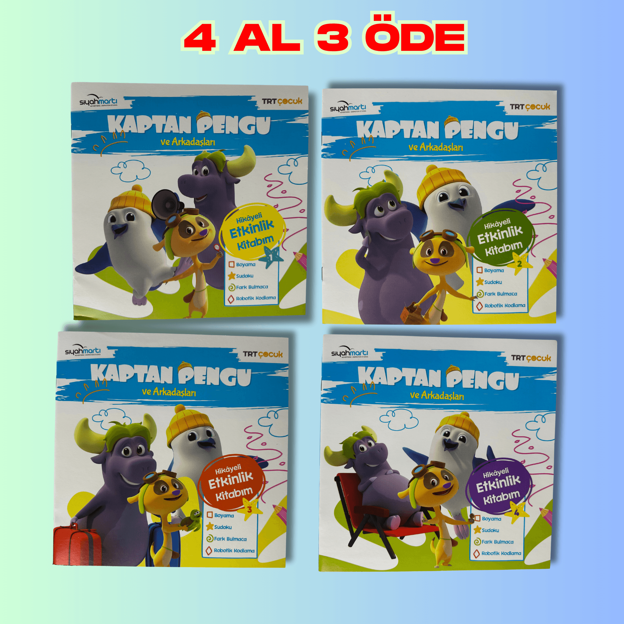 KAPTAN PENGU VE ARKADAŞLARI 4'LÜ SET