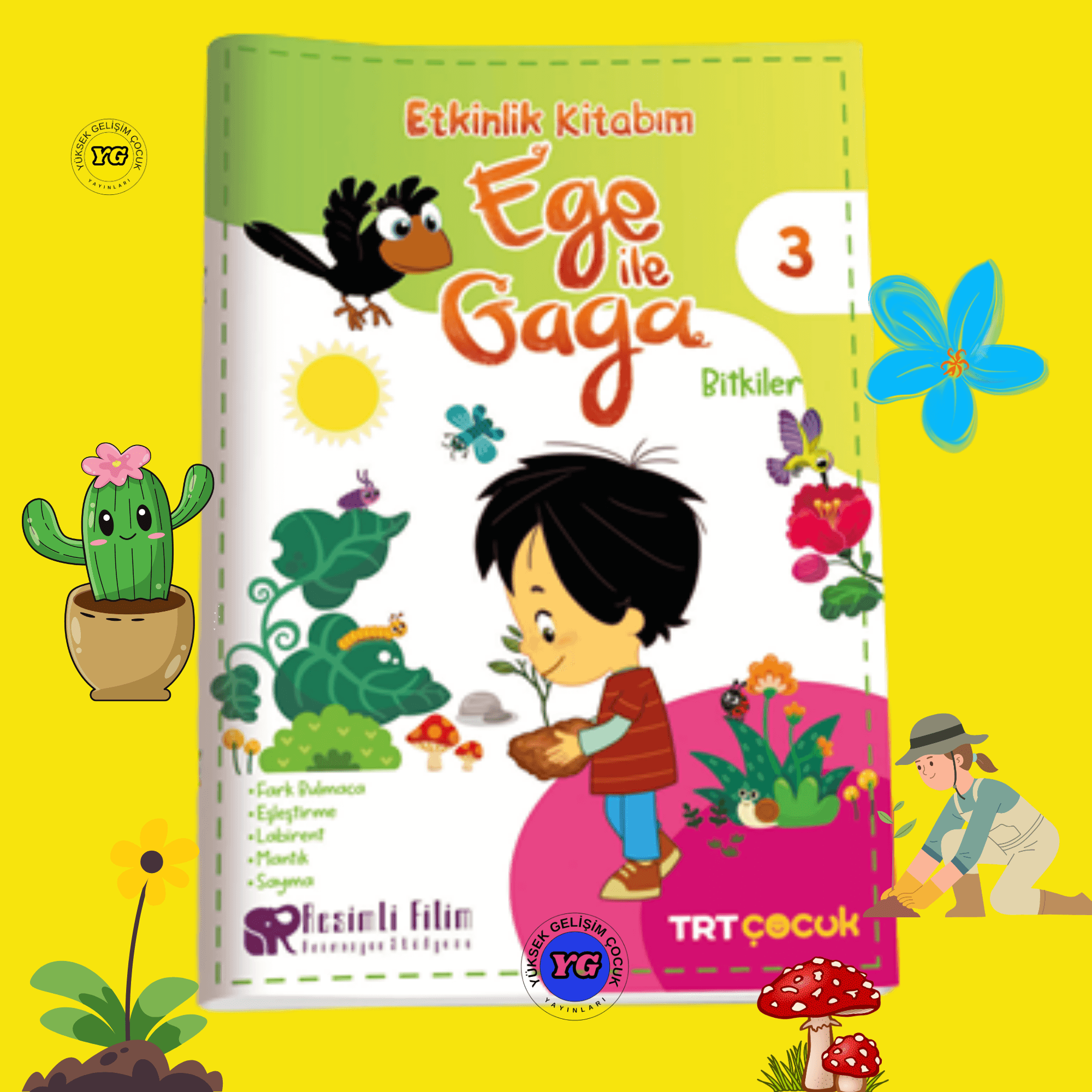 EGE İLE GAGA ETKİNLİK KİTABIM 3 BİTKİLER