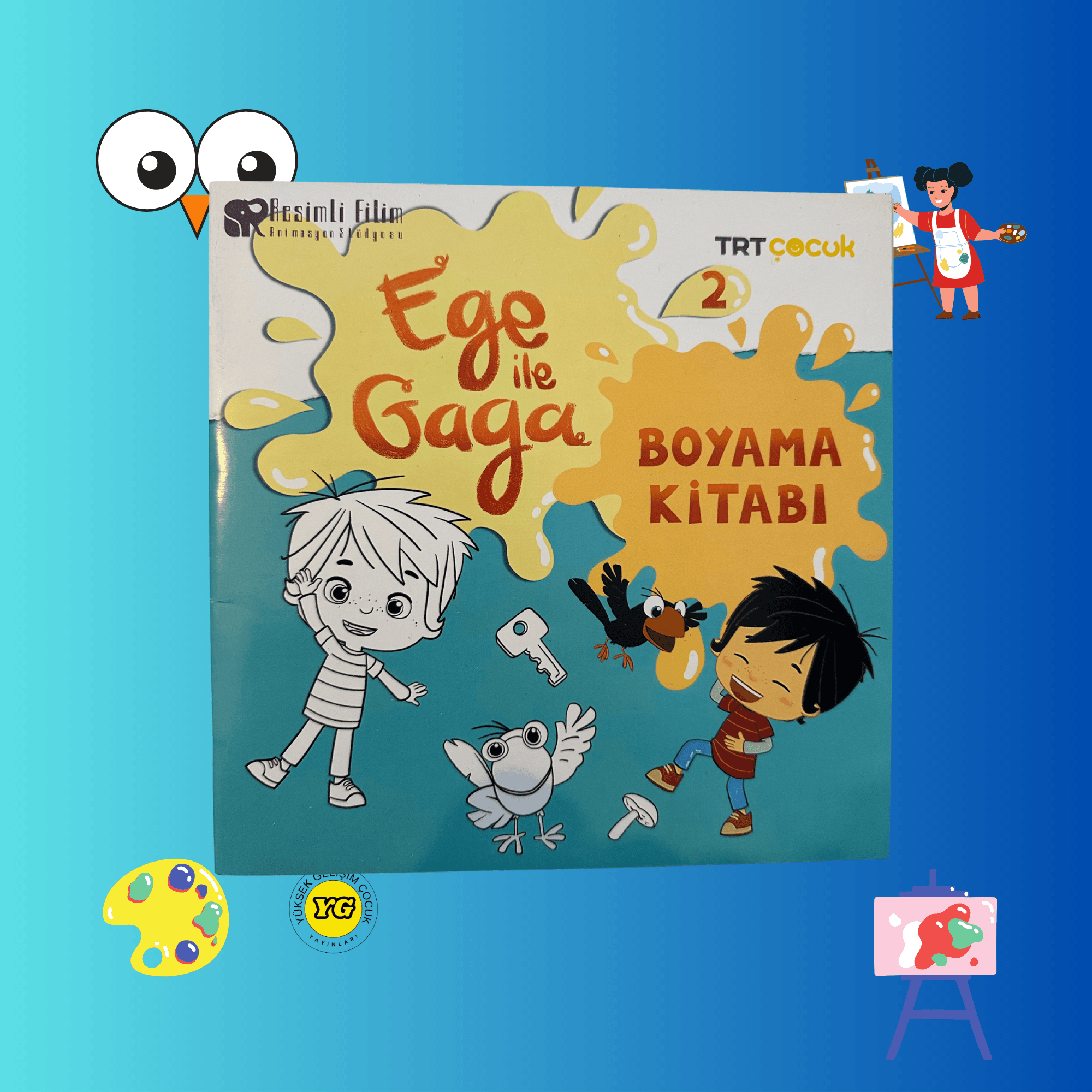 EGE İLE GAGA 4'LÜ BOYAMA SETİ