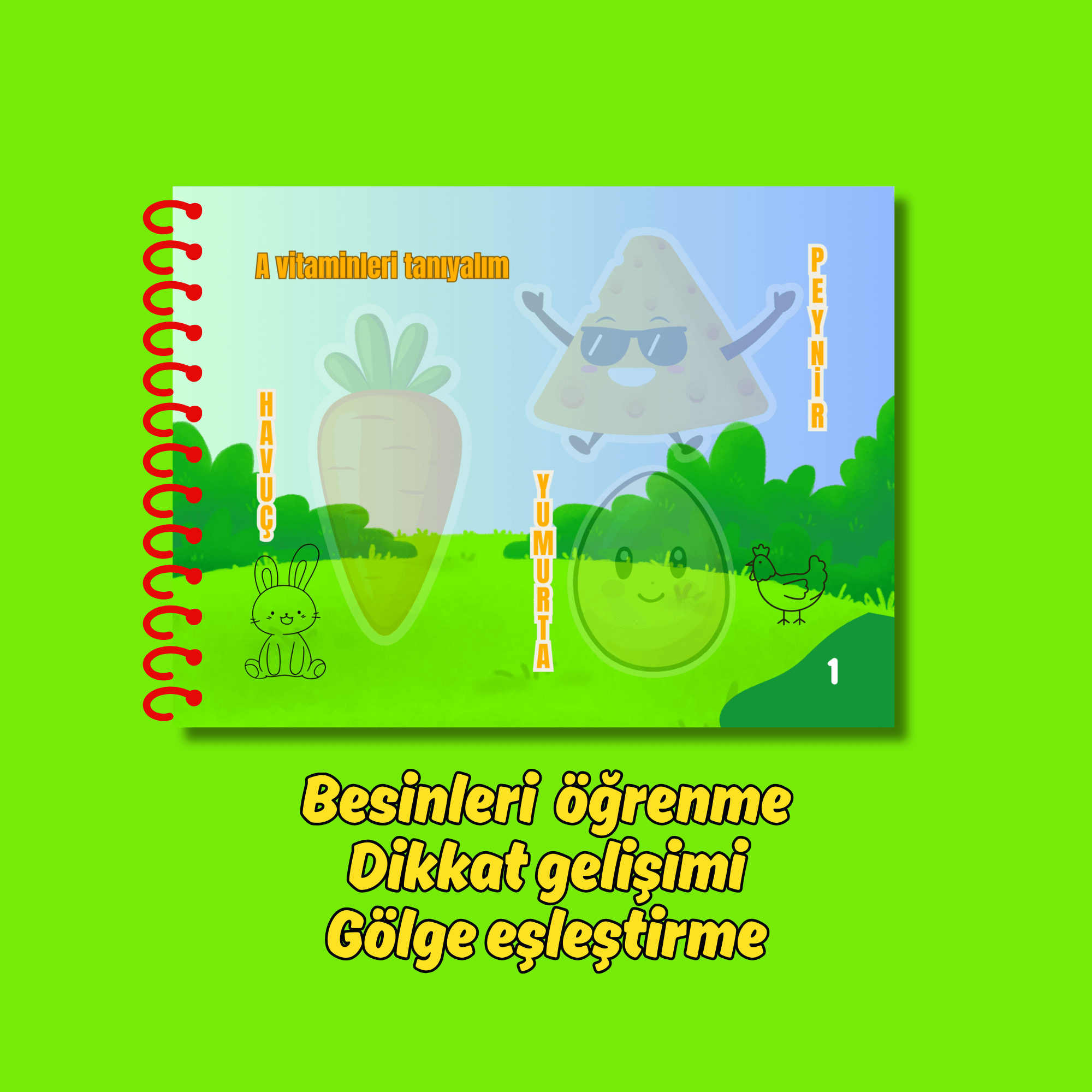 2'Lİ CIRT CIRTLI KİTAP UZAY VE SAĞLIKLI VİTAMİNLER KAMPANYA