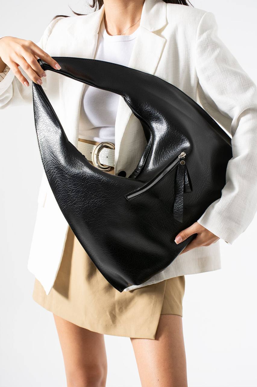 3 GÖZLÜ SALAŞ KADIN OMUZ ÇANTASI BAKÜ - Siyah