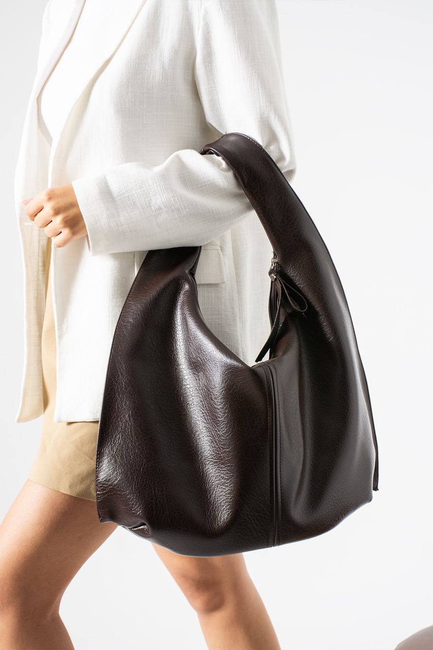 3 GÖZLÜ SALAŞ KADIN OMUZ ÇANTASI BAKÜ - Kahve