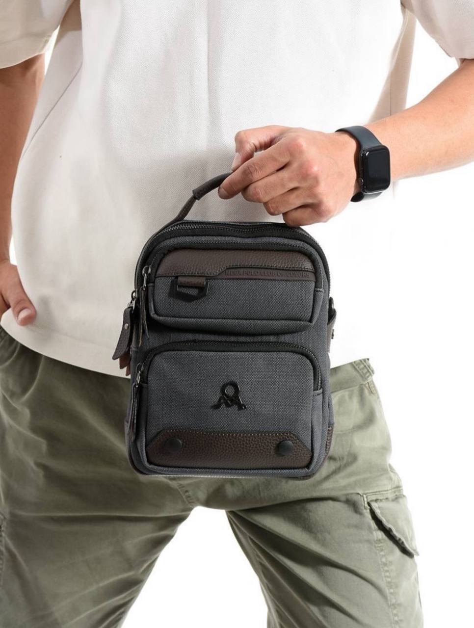 6 BÖLME KANVAS KUMAŞ ERKEK ÇAPRAZ ÇANTA 415 MEGA 