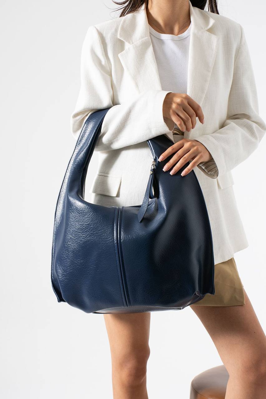 3 GÖZLÜ SALAŞ KADIN OMUZ ÇANTASI BAKÜ - Lacivert