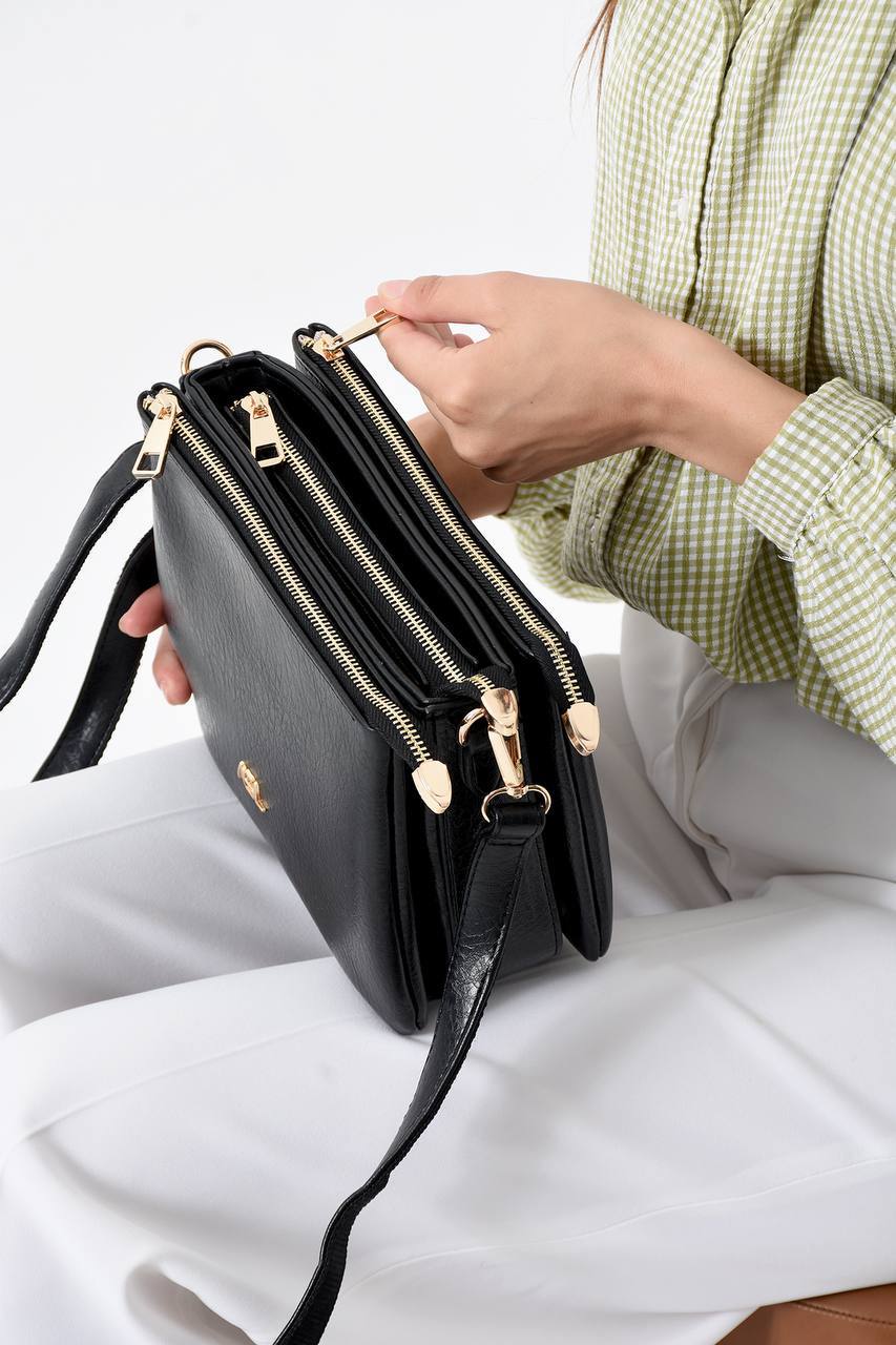 GÜNLÜK KULLANIMA UYGUN 3 GÖZLÜ KADIN OMUZ ÇANTASI 733 ASEL 