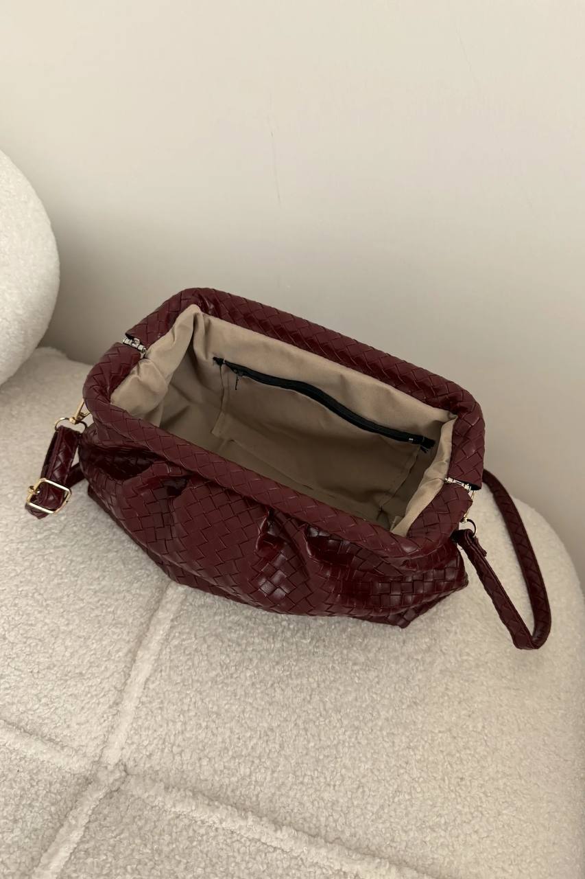 MUADİL MODEL KADIN OMUZ ÇANTASI GLOW - Bordo