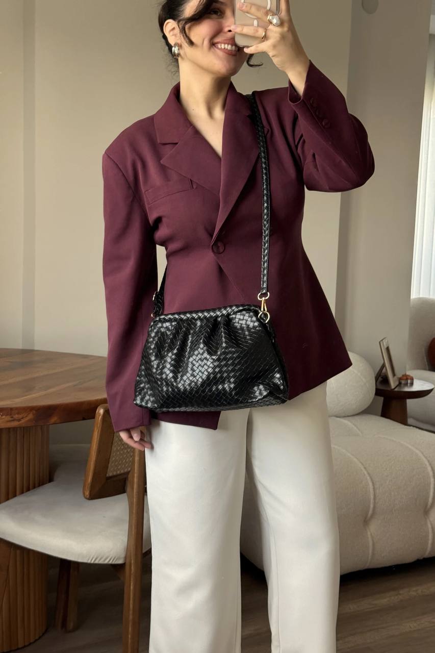 MUADİL MODEL KADIN OMUZ ÇANTASI GLOW - Siyah