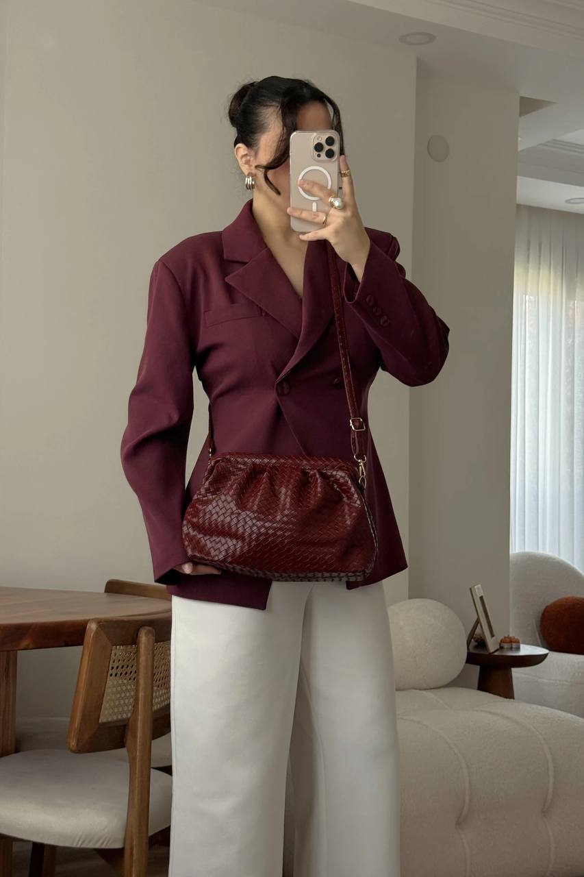 MUADİL MODEL KADIN OMUZ ÇANTASI GLOW - Bordo