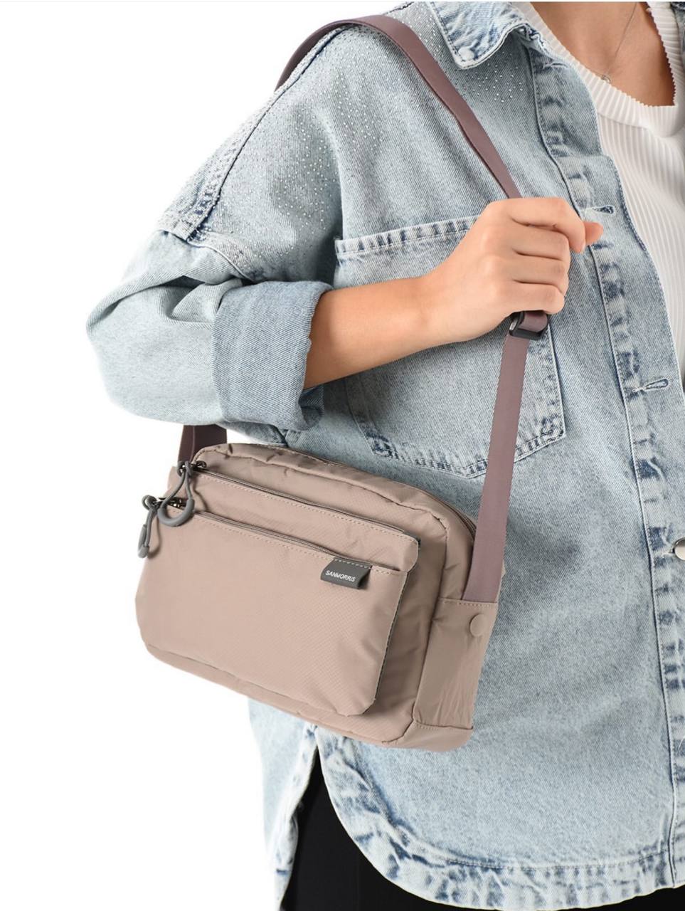 4 BÖLME İTHAL KUMAŞ KADIN OMUZ ÇANTASI 6003