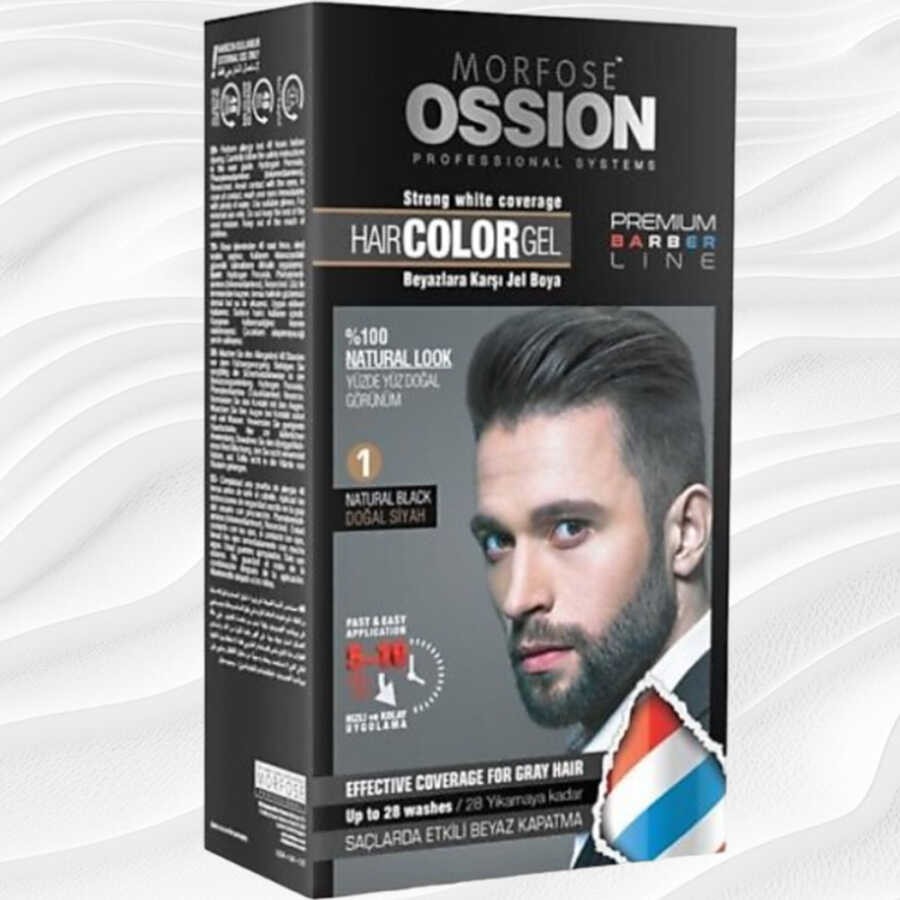 Ossion Premium Barber Erkek Saç Boyası Black