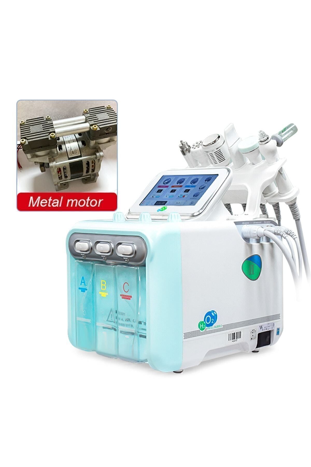 Hydrafacial 8 in 1 Led maskeli + Yüksek Frekans ( High Frekans ) Cilt Bakım Cihazı Büyük Motor