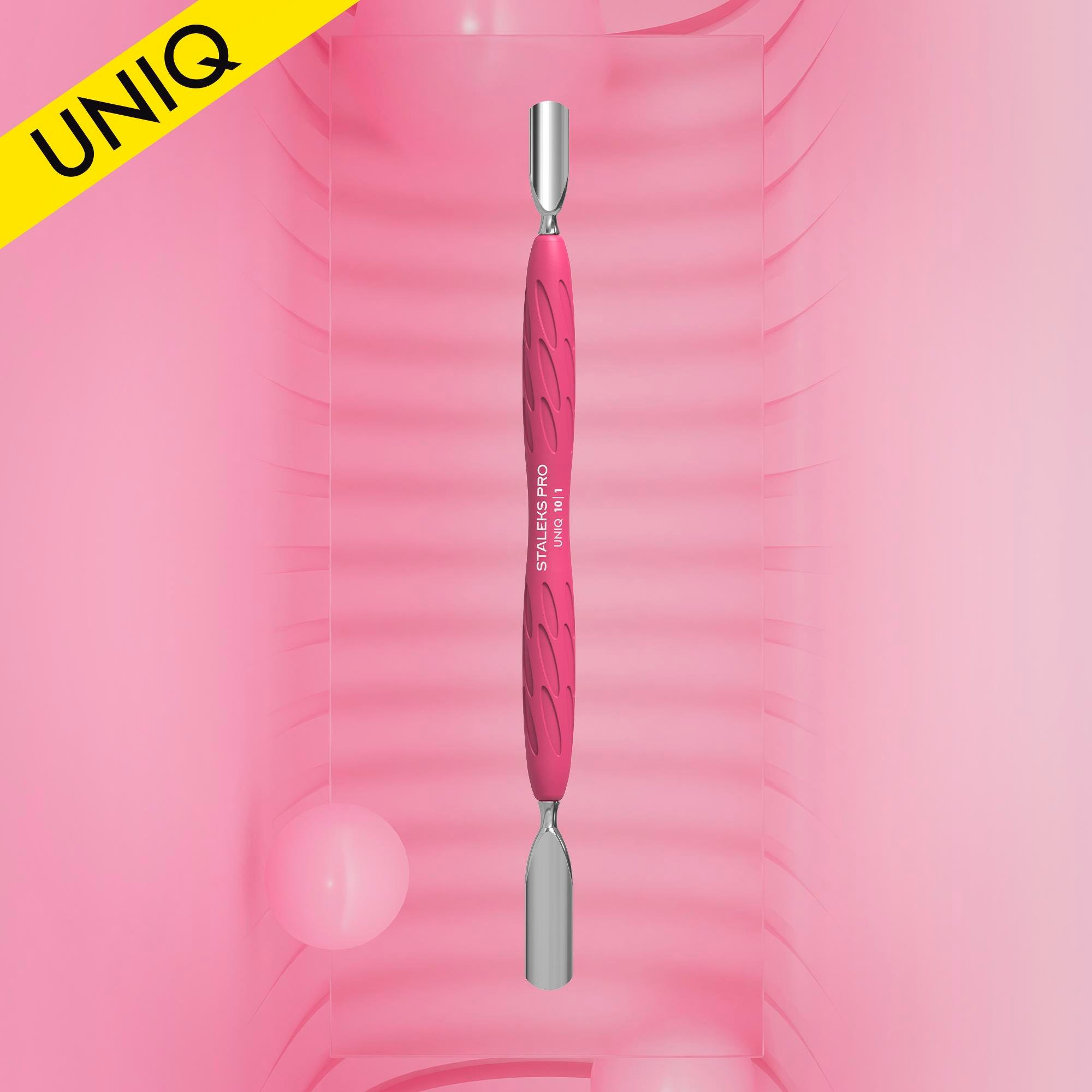 ''Gummy'' UNIQ 10 TYPE 1 Silikon Saplı Tırnak Eti İtici (Geniş Yuvarlak + Dar Yuvarlak İtici) Staleks
