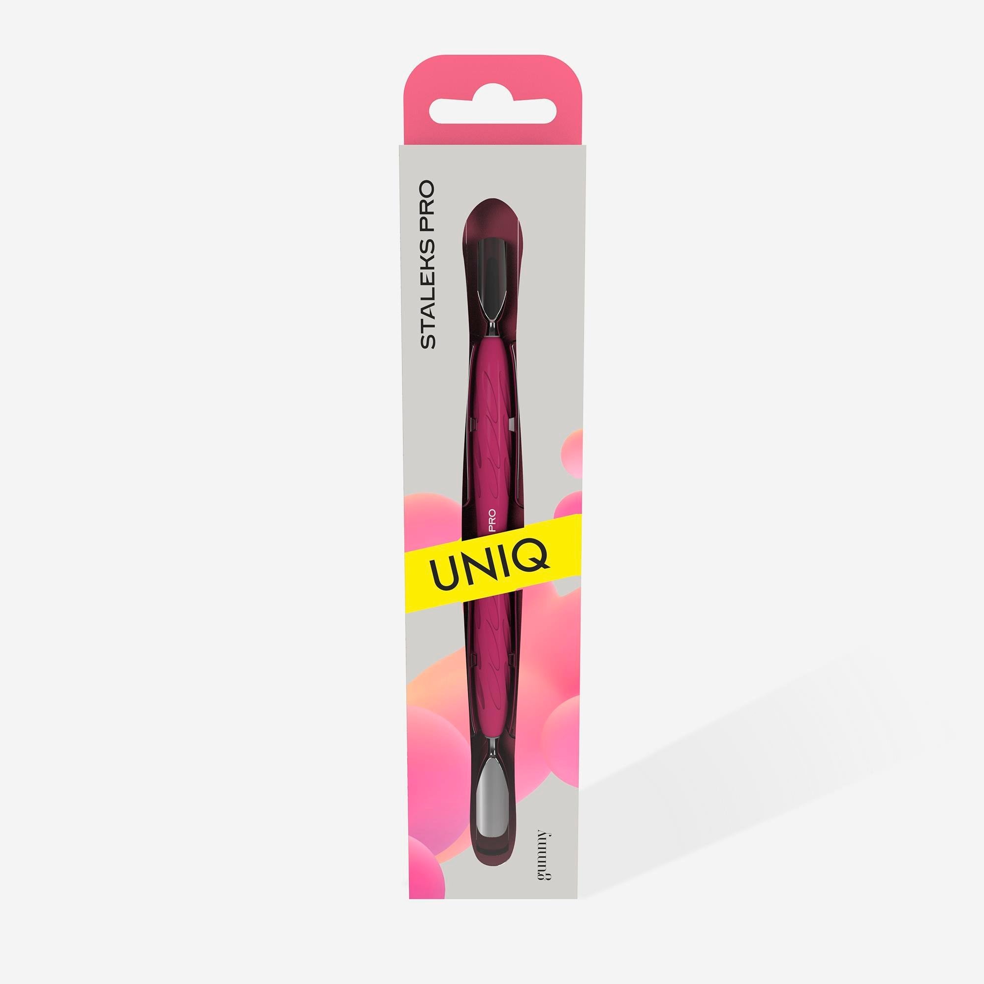 ''Gummy'' UNIQ 10 TYPE 1 Silikon Saplı Tırnak Eti İtici (Geniş Yuvarlak + Dar Yuvarlak İtici) Staleks