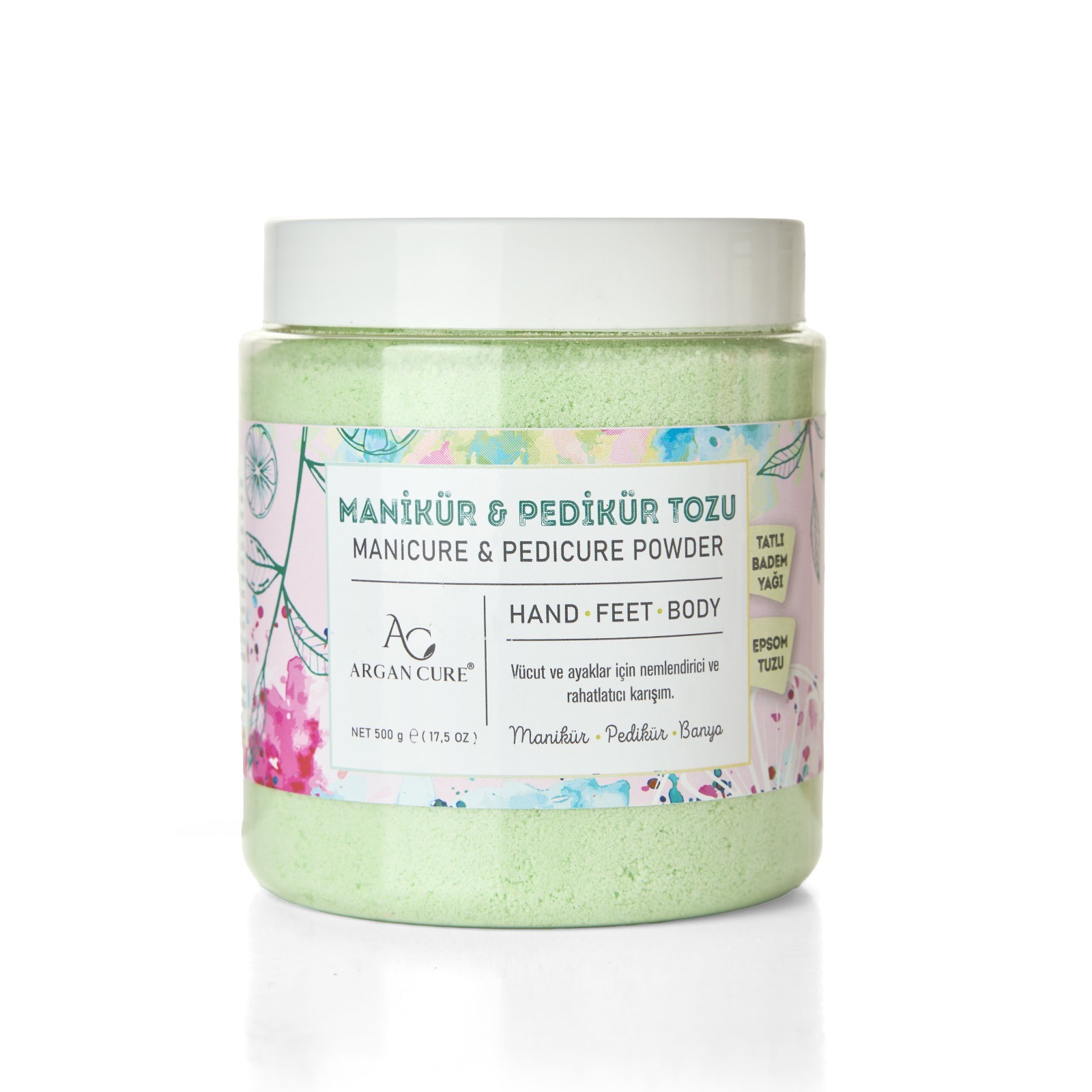 Argan Cure Pedikür & Manikür Tozu Yeşil 500 gr. 