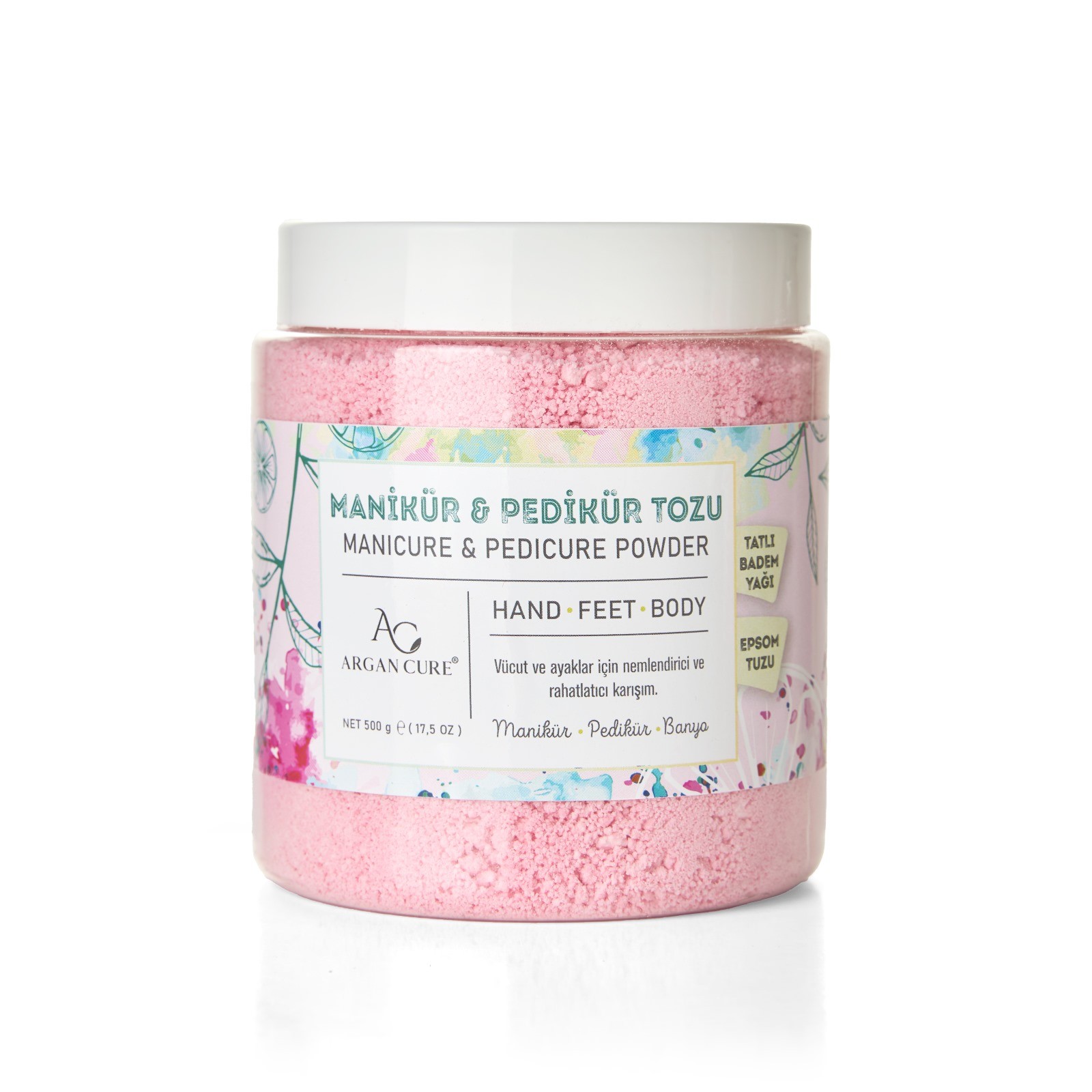 Argan Cure Pedikür & Manikür Tozu Pembe – 500 gr