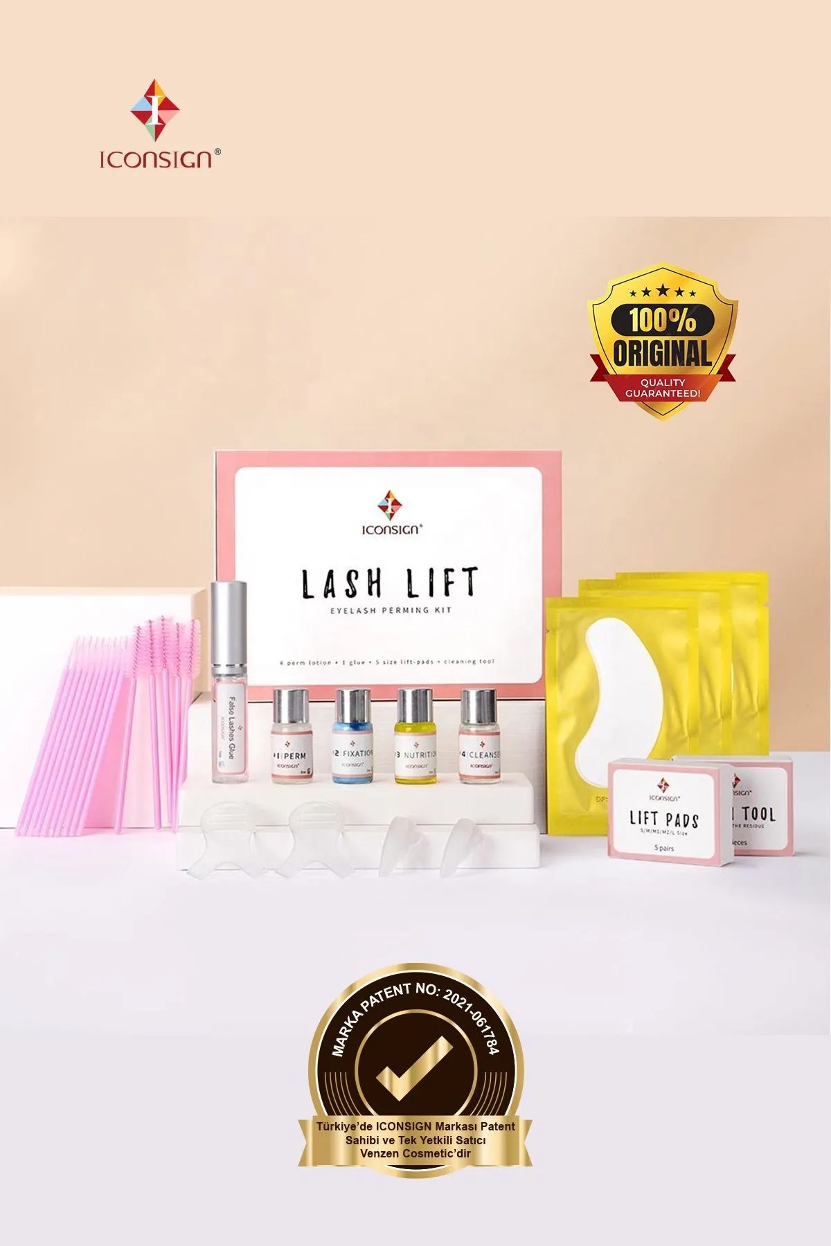 İconsign Lash Lift ® Kirpik Ve Kaş Lifting Seti, Kirpik Perması, Lash Lift Full Set