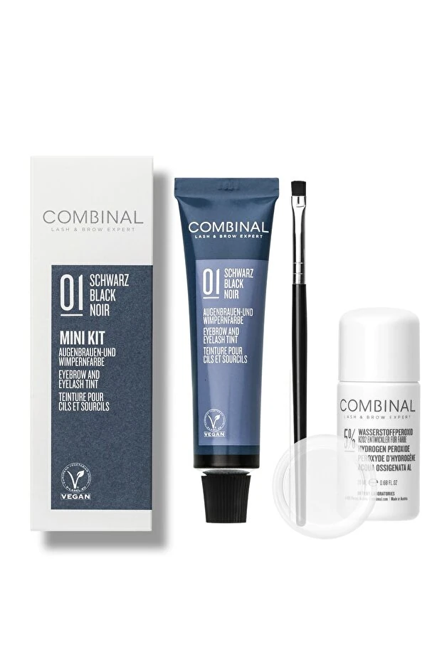 Combinal Kaş Ve Kirpik Vegan Boya Seti No:1 Black/siyah (15ML BOYA -20ML OKSİDAN)