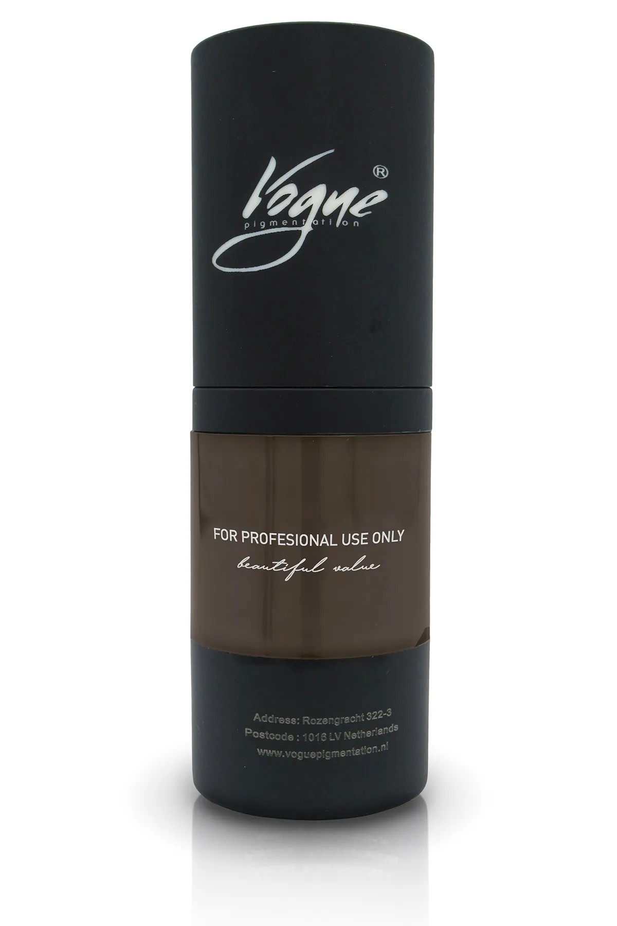   Vogue 113 Dark Brown - Kalıcı Makyaj Kaş Pigmenti - Microblading & PMU, Yoğun Organik Renk, 20ml