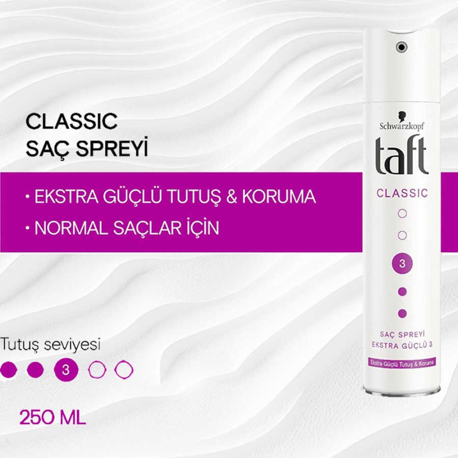 Taft Saç Spreyi 3 Classıc 250 Ml