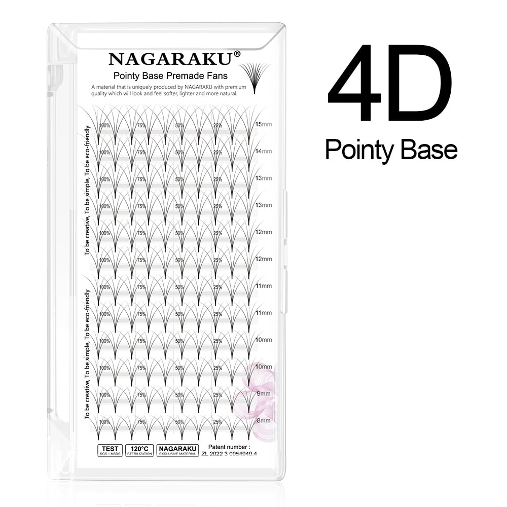 NAGARAKU 4D VOLÜME MIX İPEK KİRPİK 0.07 KALINLIK D KIVRIM 8-15 MM