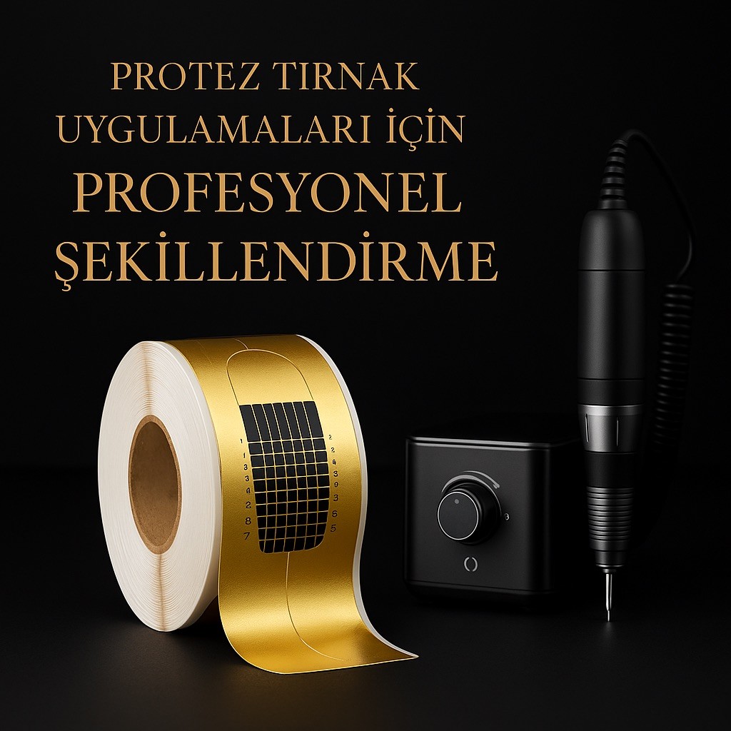 PROTEZ TIRNAK KAĞIT GOLD ŞABLON 500 ADET 